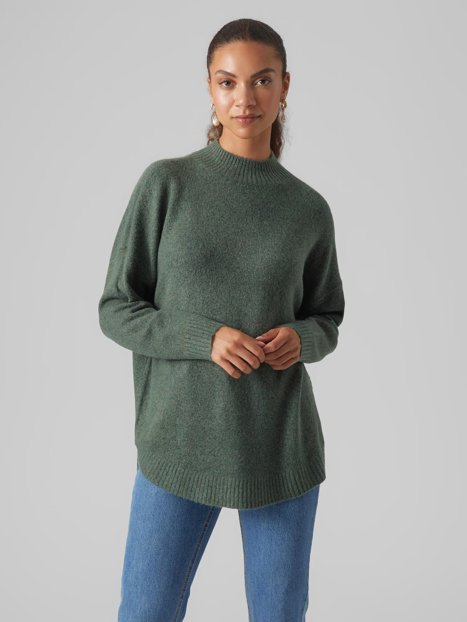 VERO MODA Pulover 'Plaza' verde pin - Pled.ro