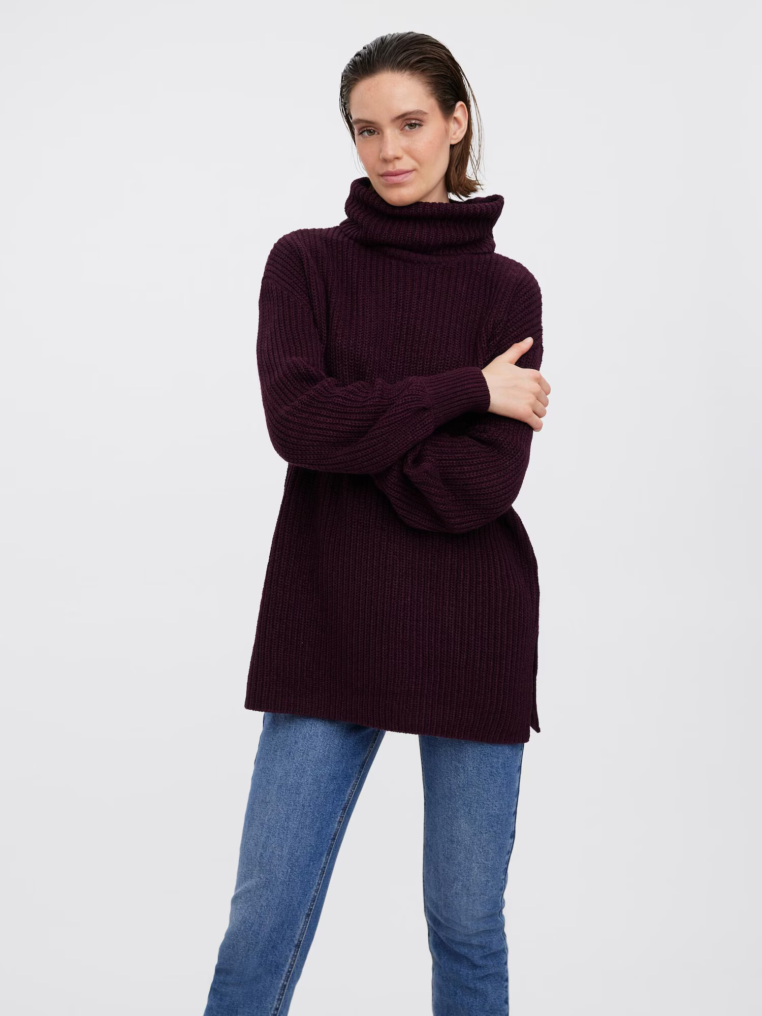 VERO MODA Pulover 'SAYLA' roșu bordeaux - Pled.ro