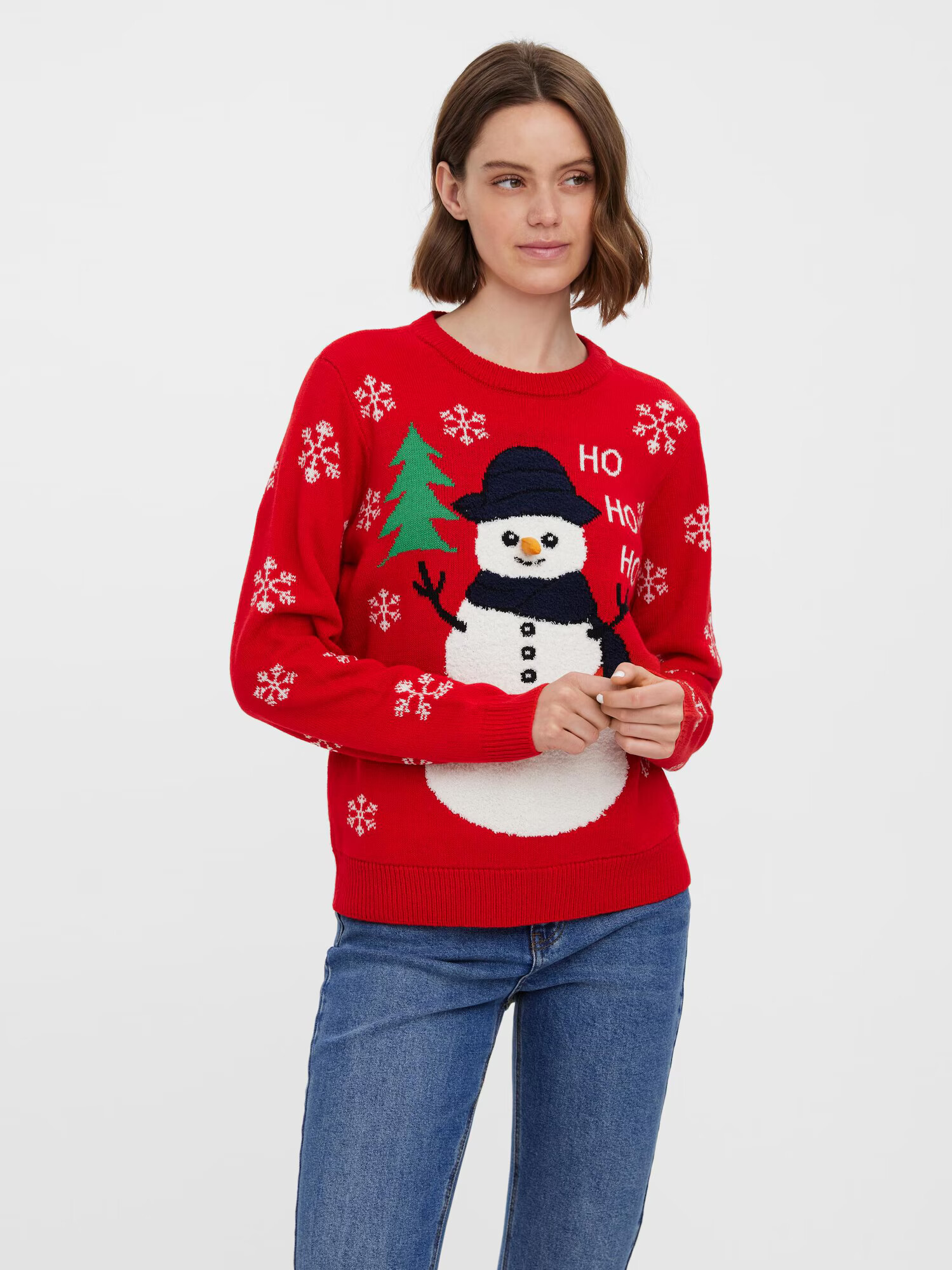 VERO MODA Pulover 'SNOWMAN' mai multe culori / roșu - Pled.ro