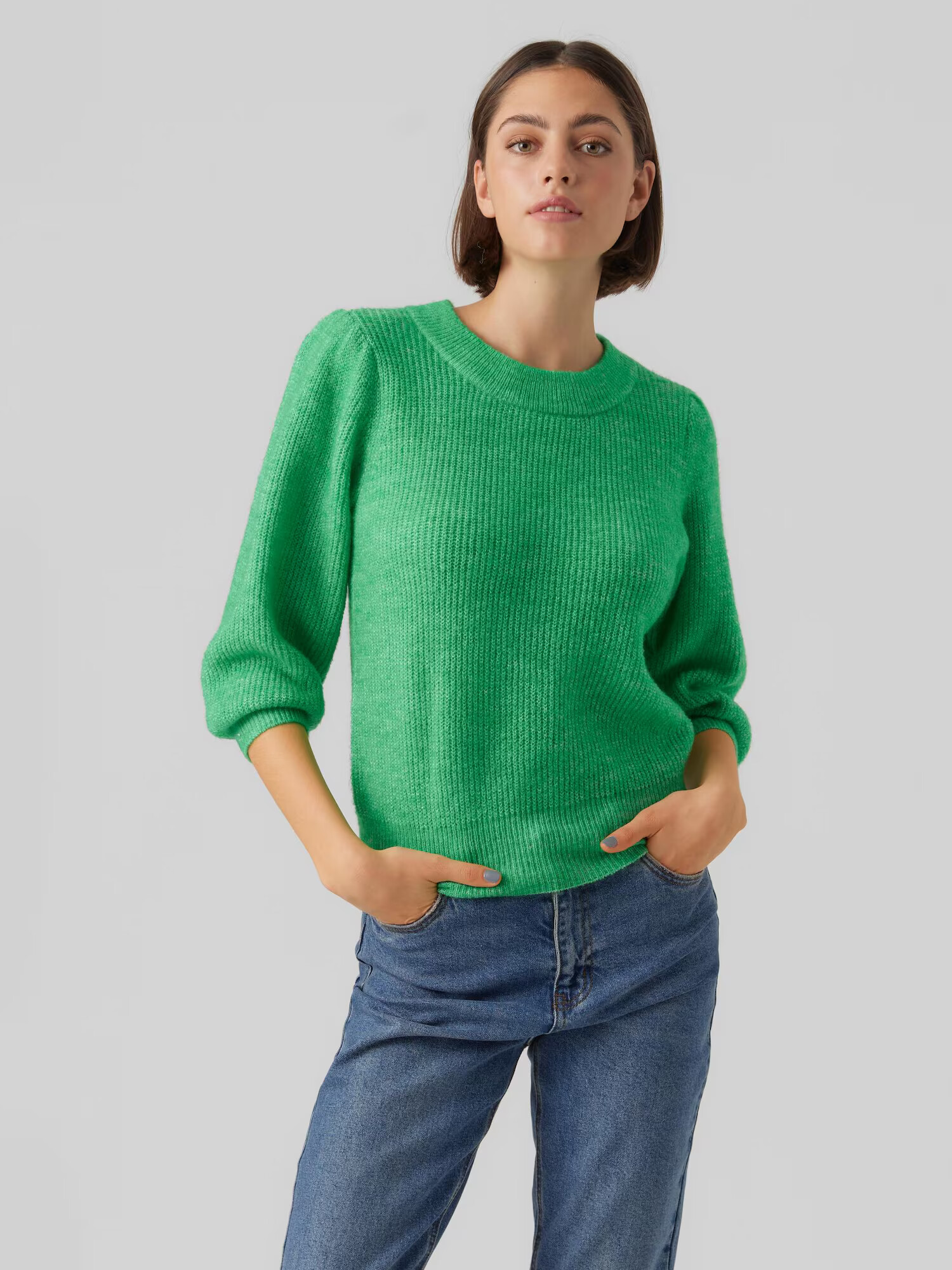 VERO MODA Pulover 'Vigga' verde deschis - Pled.ro