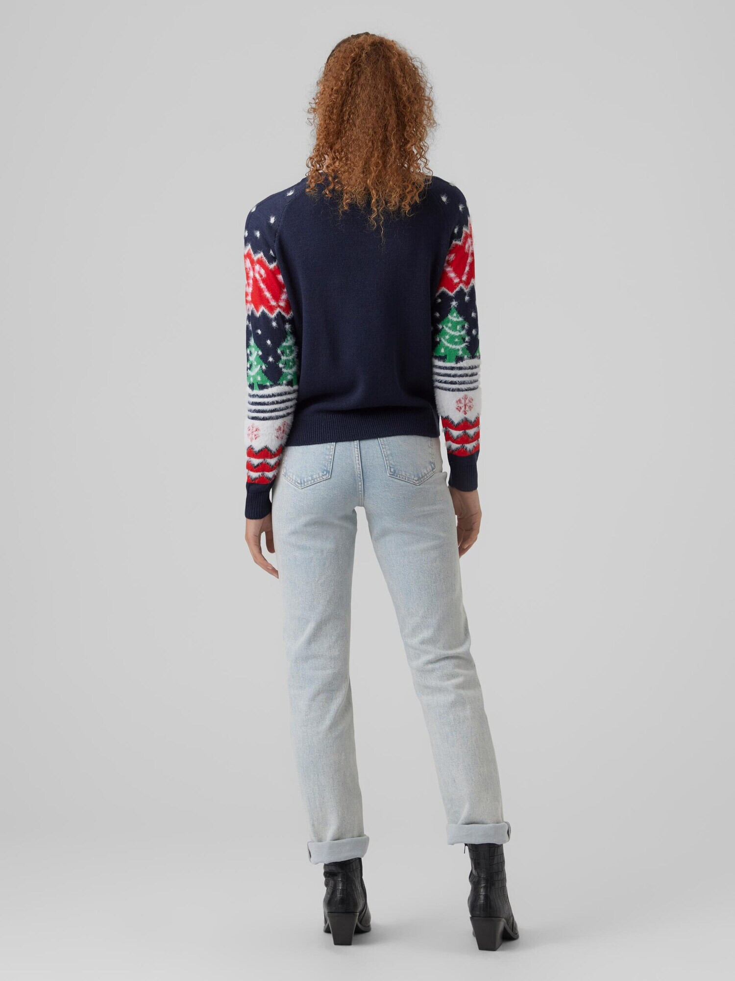 VERO MODA Pulover 'Xmas' bleumarin / verde / roșu / alb - Pled.ro