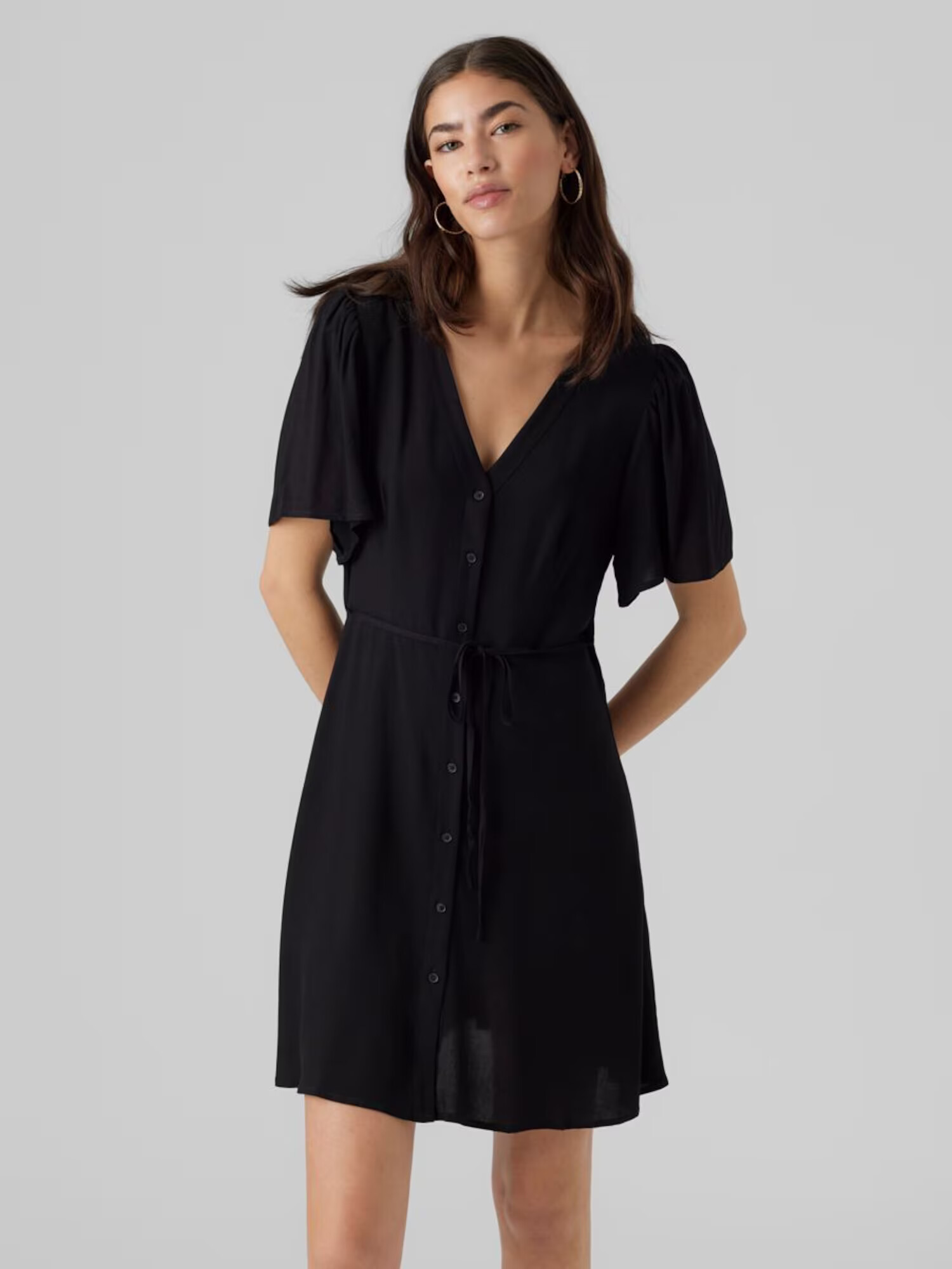 VERO MODA Rochie tip bluză 'Alba' negru - Pled.ro