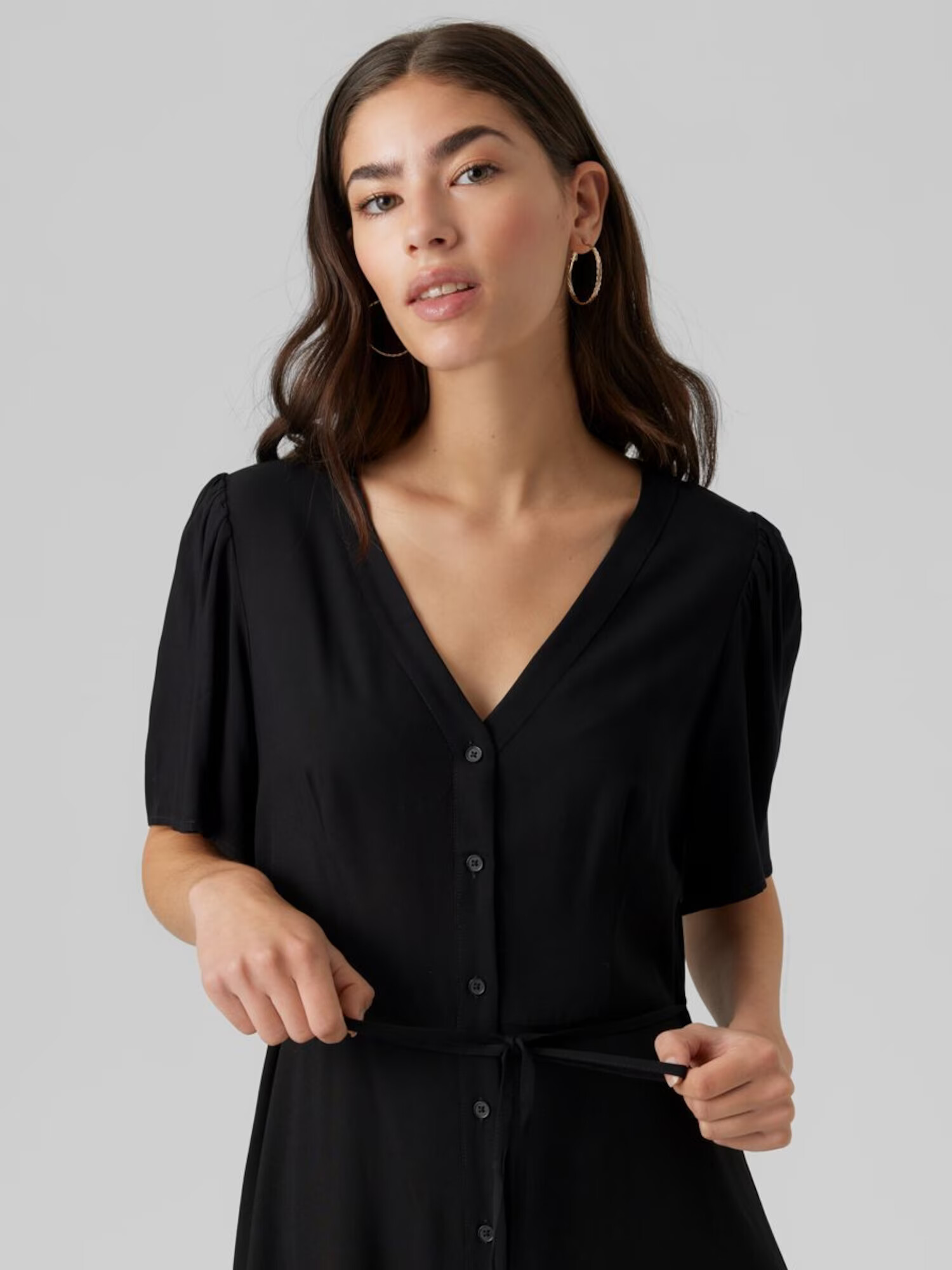 VERO MODA Rochie tip bluză 'Alba' negru - Pled.ro