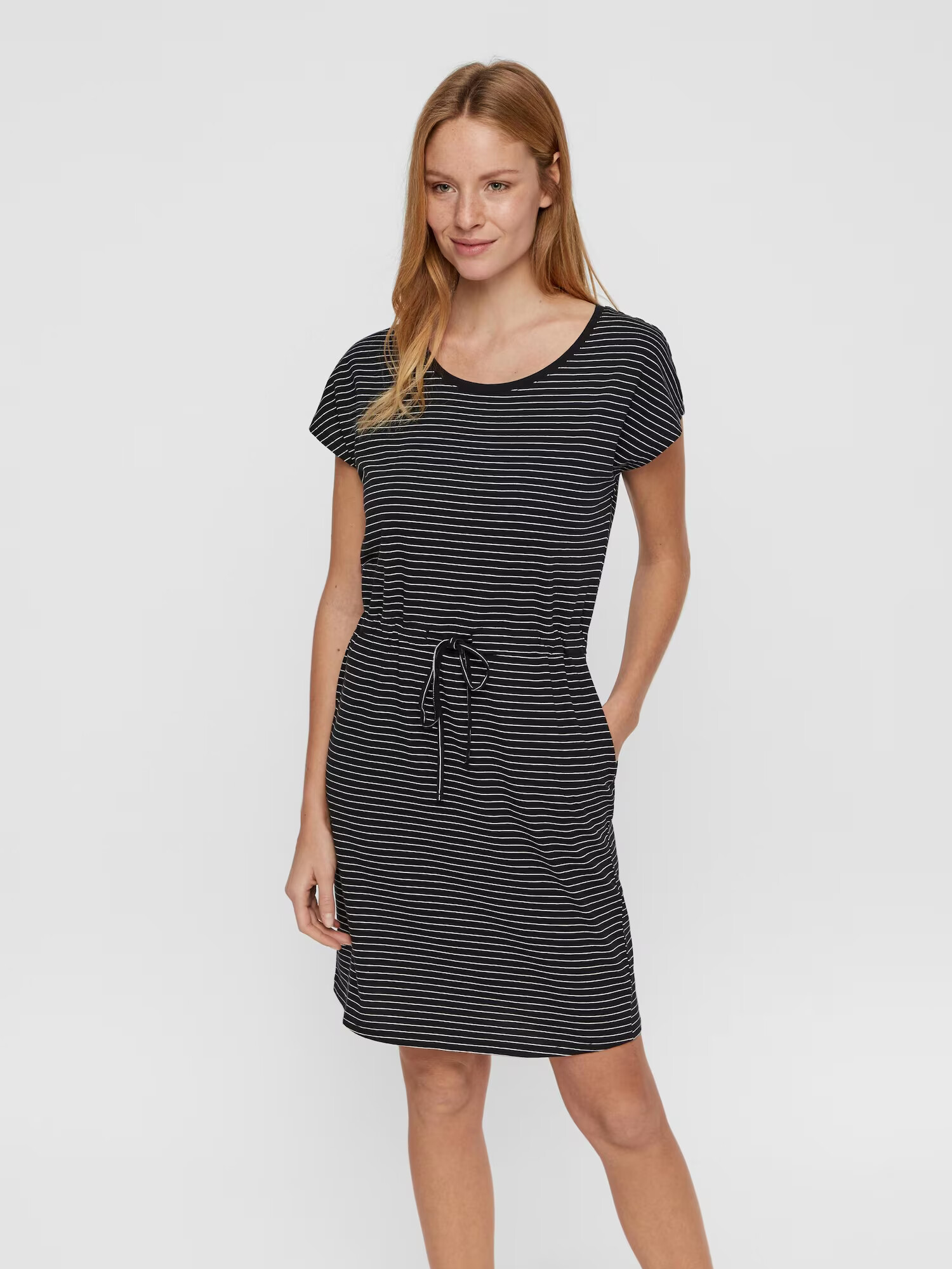 VERO MODA Rochie 'April' negru / alb - Pled.ro