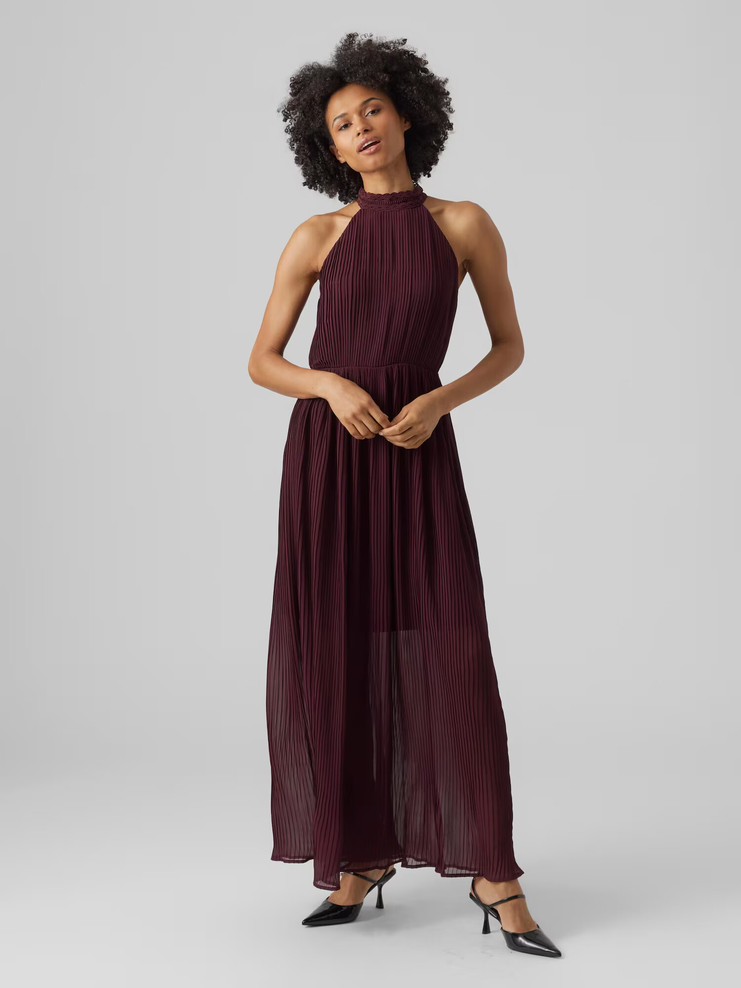 VERO MODA Rochie de seară 'Mia' roșu bordeaux - Pled.ro