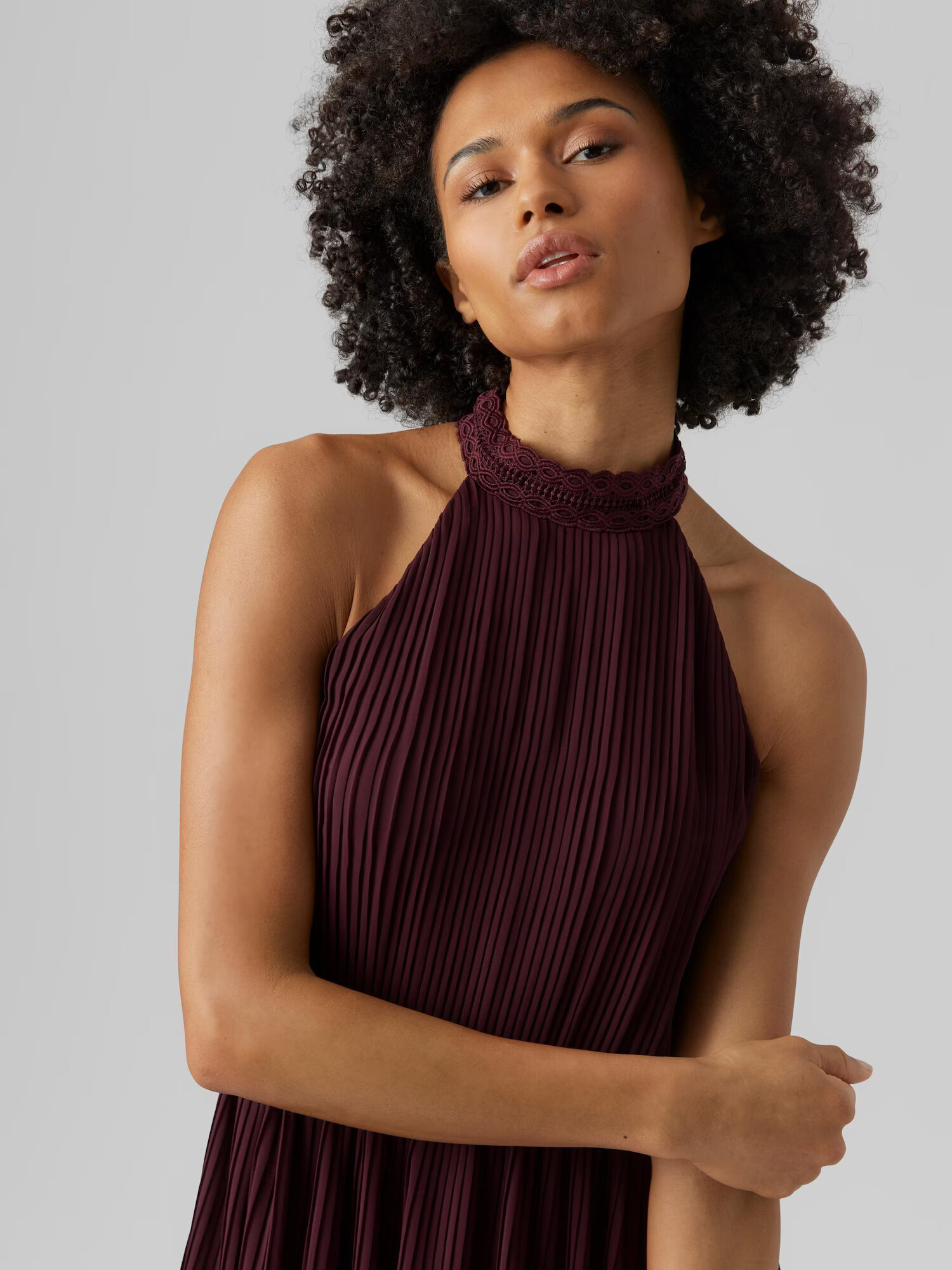 VERO MODA Rochie de seară 'Mia' roșu bordeaux - Pled.ro