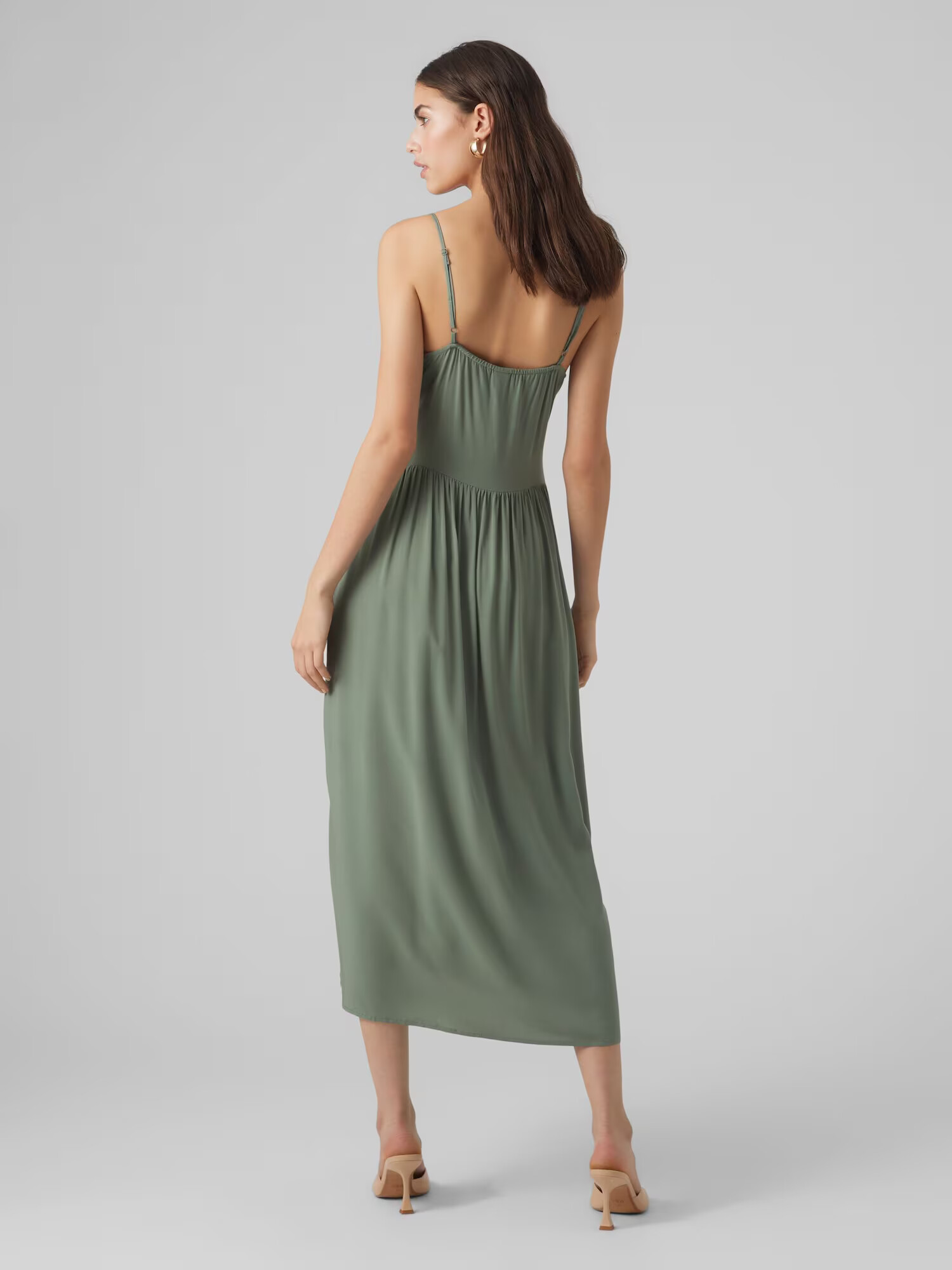 VERO MODA Rochie de vară 'Alba' verde închis - Pled.ro