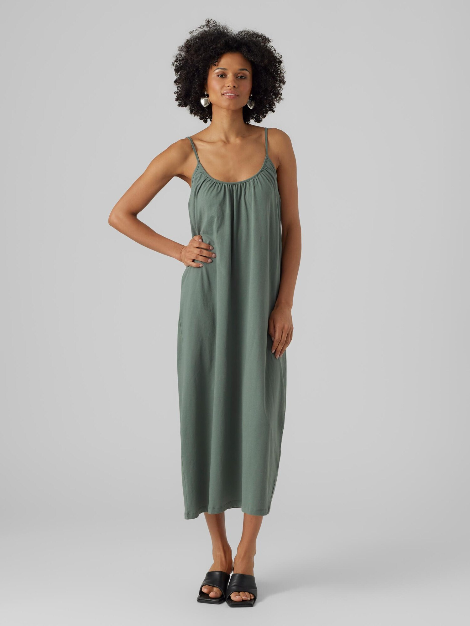 VERO MODA Rochie de vară 'LUNA' verde smarald - Pled.ro