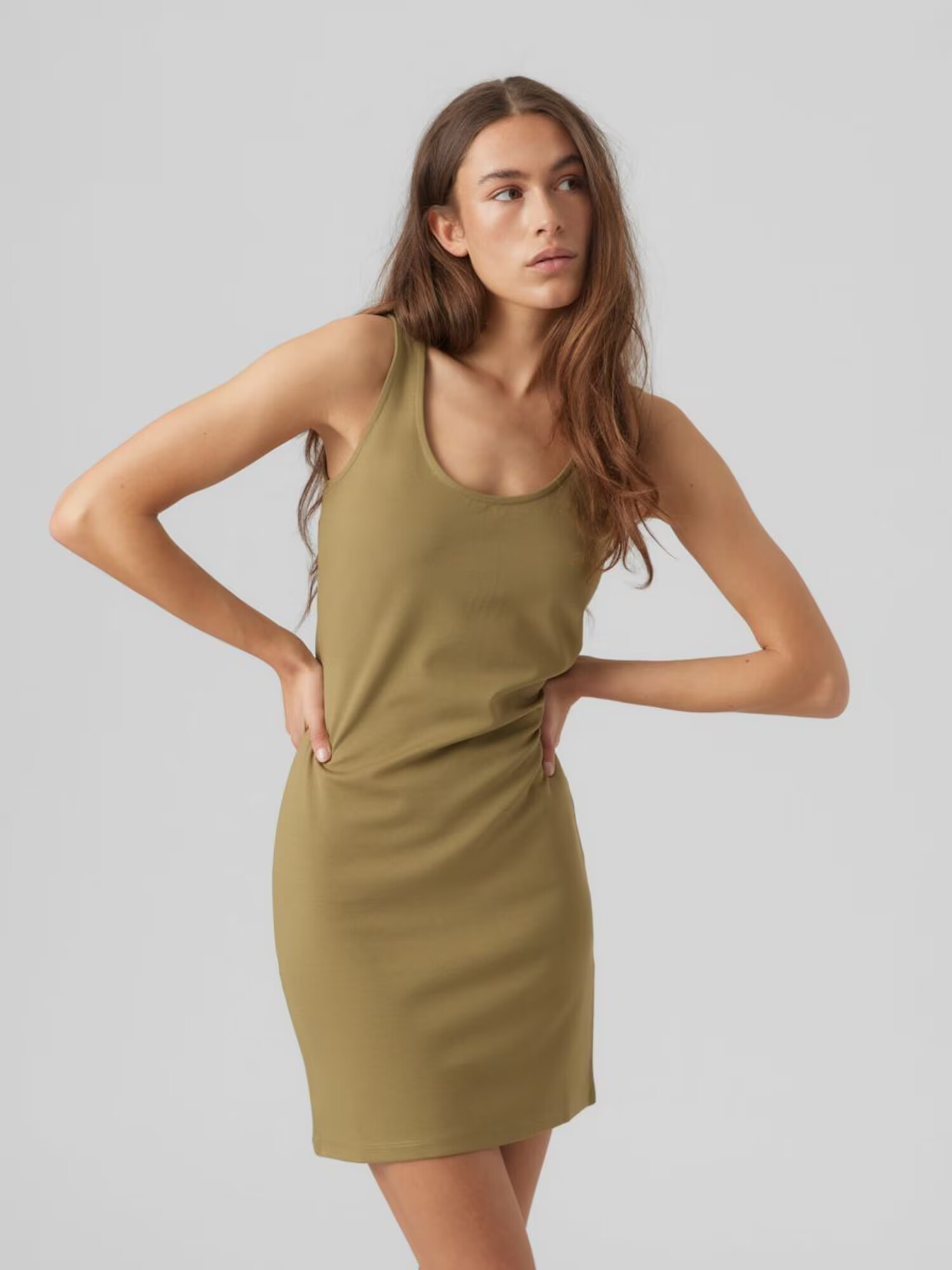 VERO MODA Rochie de vară 'MATHILDE' oliv - Pled.ro