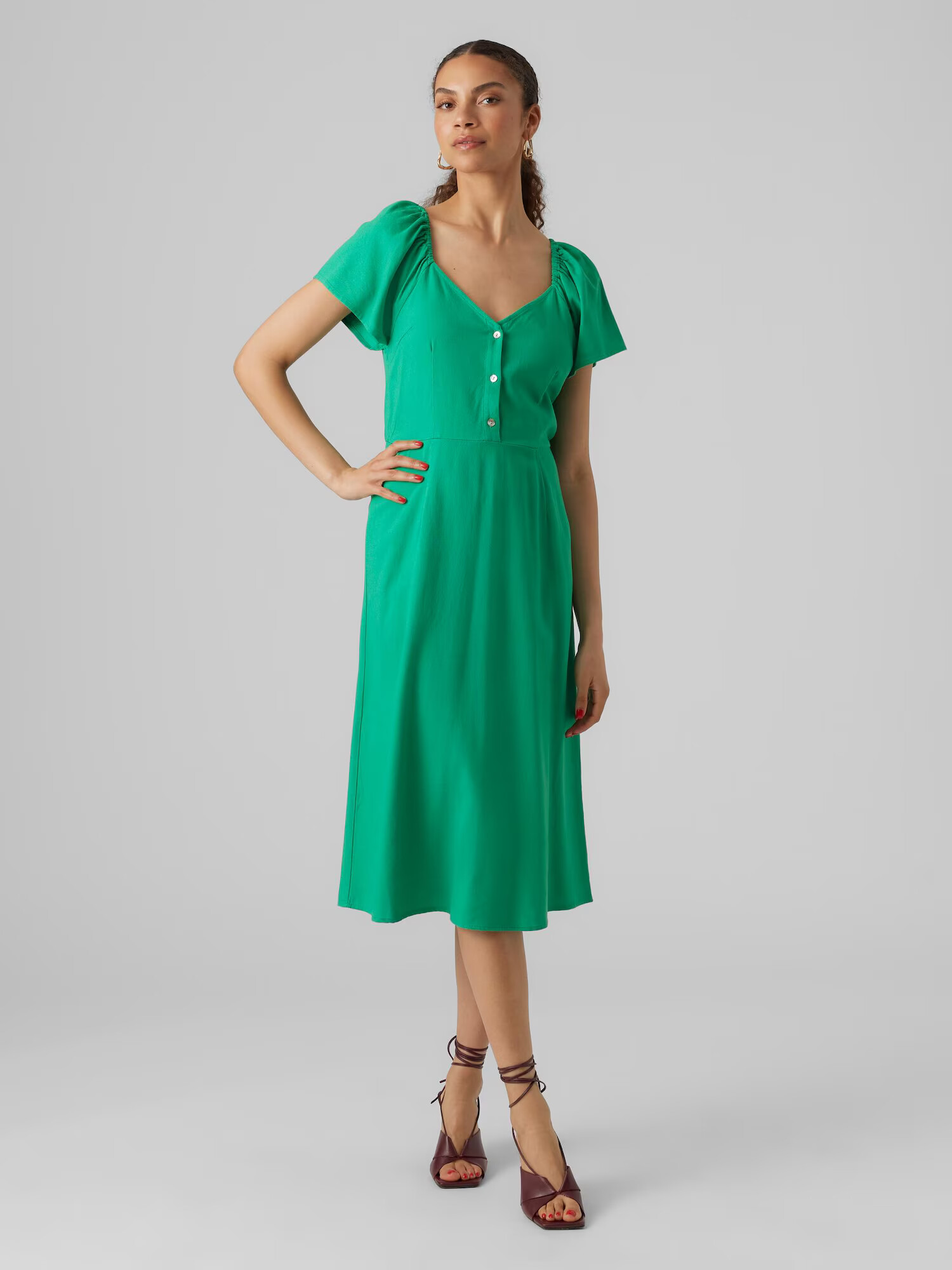 VERO MODA Rochie de vară 'MYMILO' verde - Pled.ro