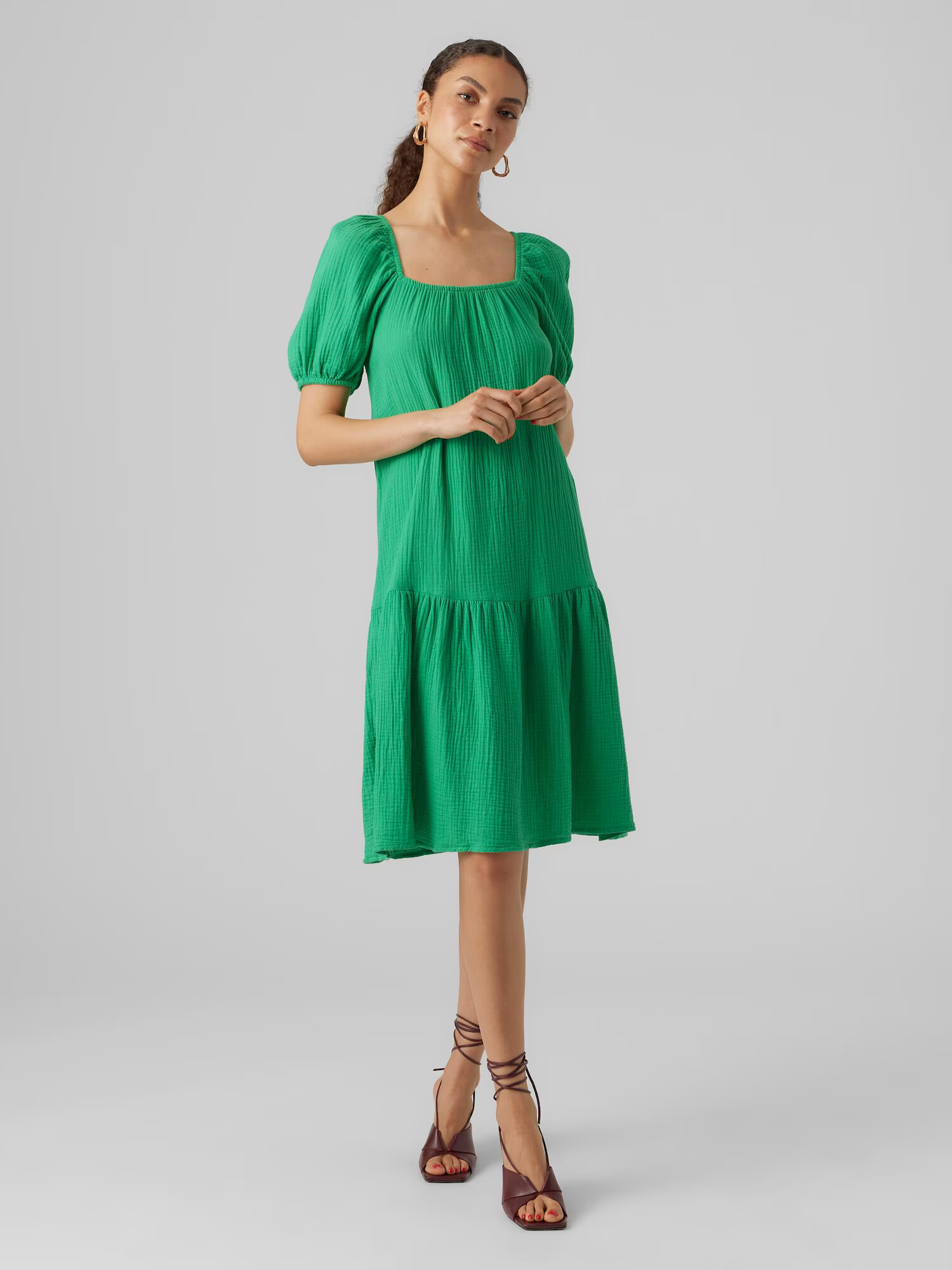 VERO MODA Rochie de vară 'Natali Nia' verde - Pled.ro