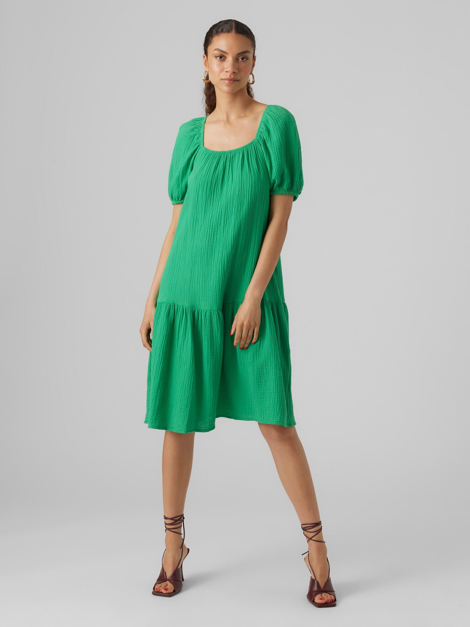 VERO MODA Rochie de vară 'Natali Nia' verde - Pled.ro