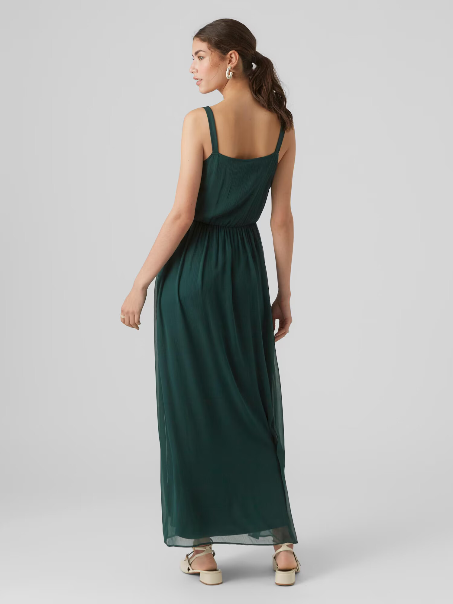 VERO MODA Rochie de vară 'OLIVIA' verde închis - Pled.ro