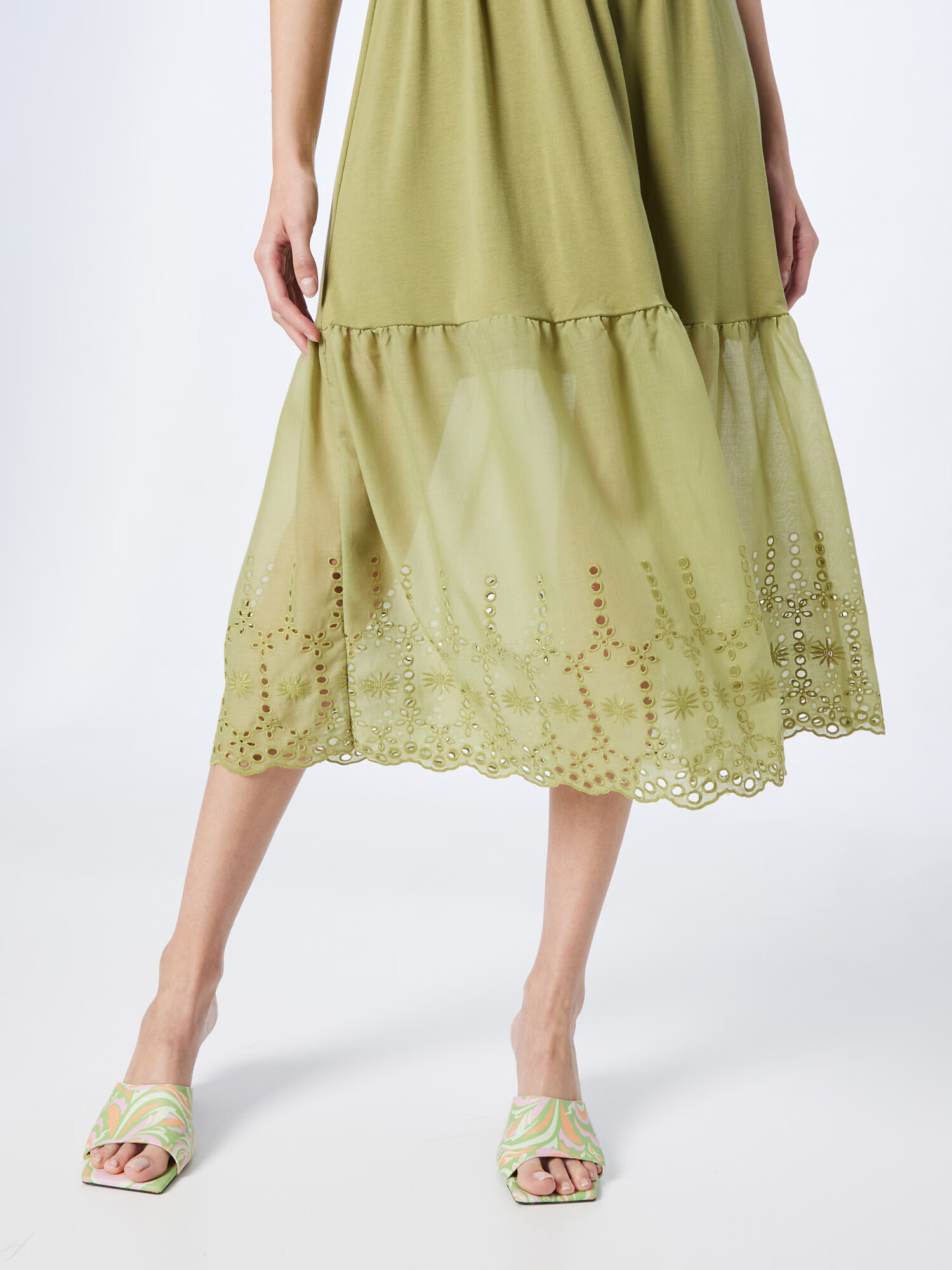 VERO MODA Rochie de vară 'OVIDA' verde stuf - Pled.ro