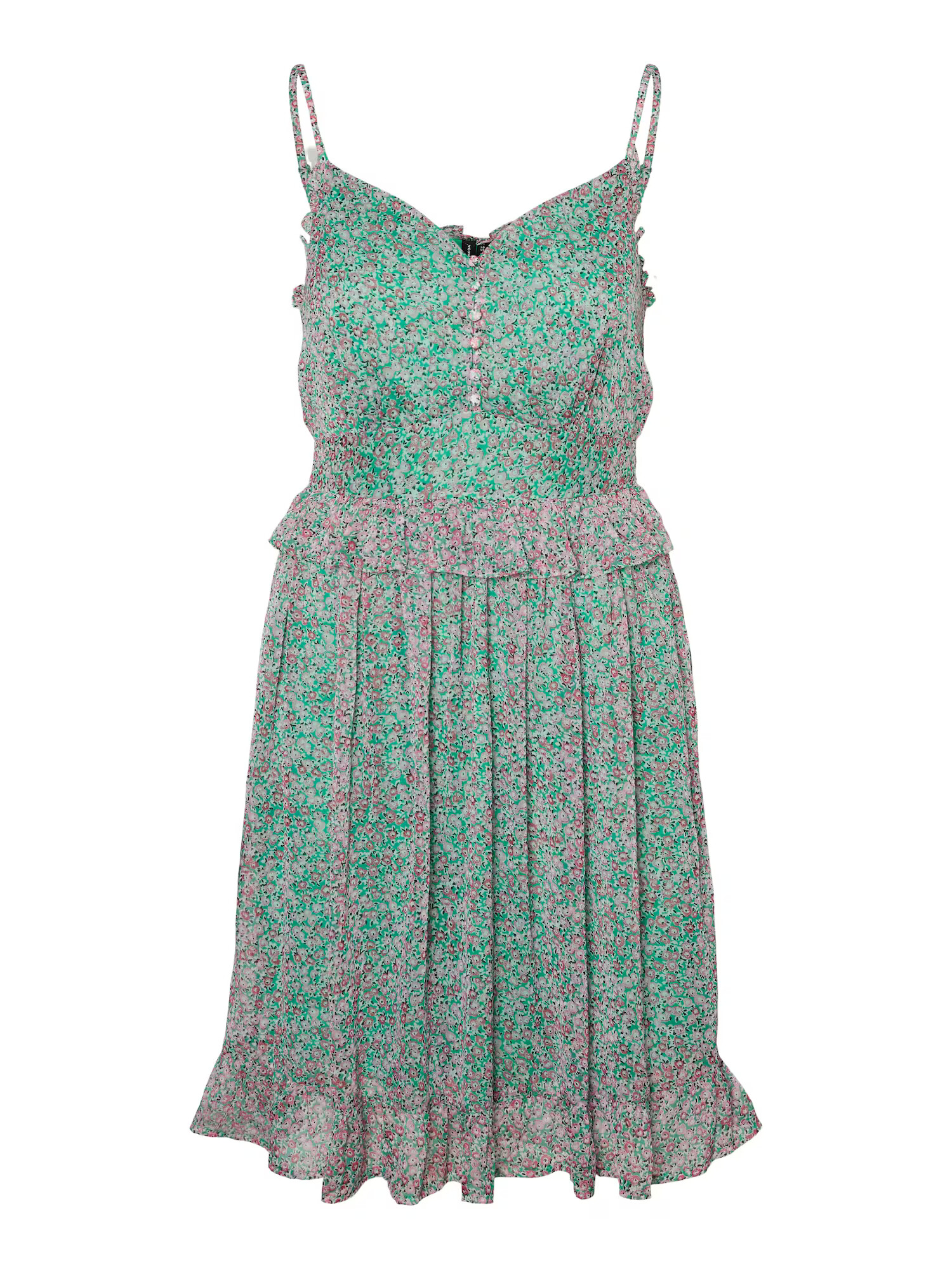 VERO MODA Rochie de vară 'Urba' verde / verde deschis / rosé - Pled.ro