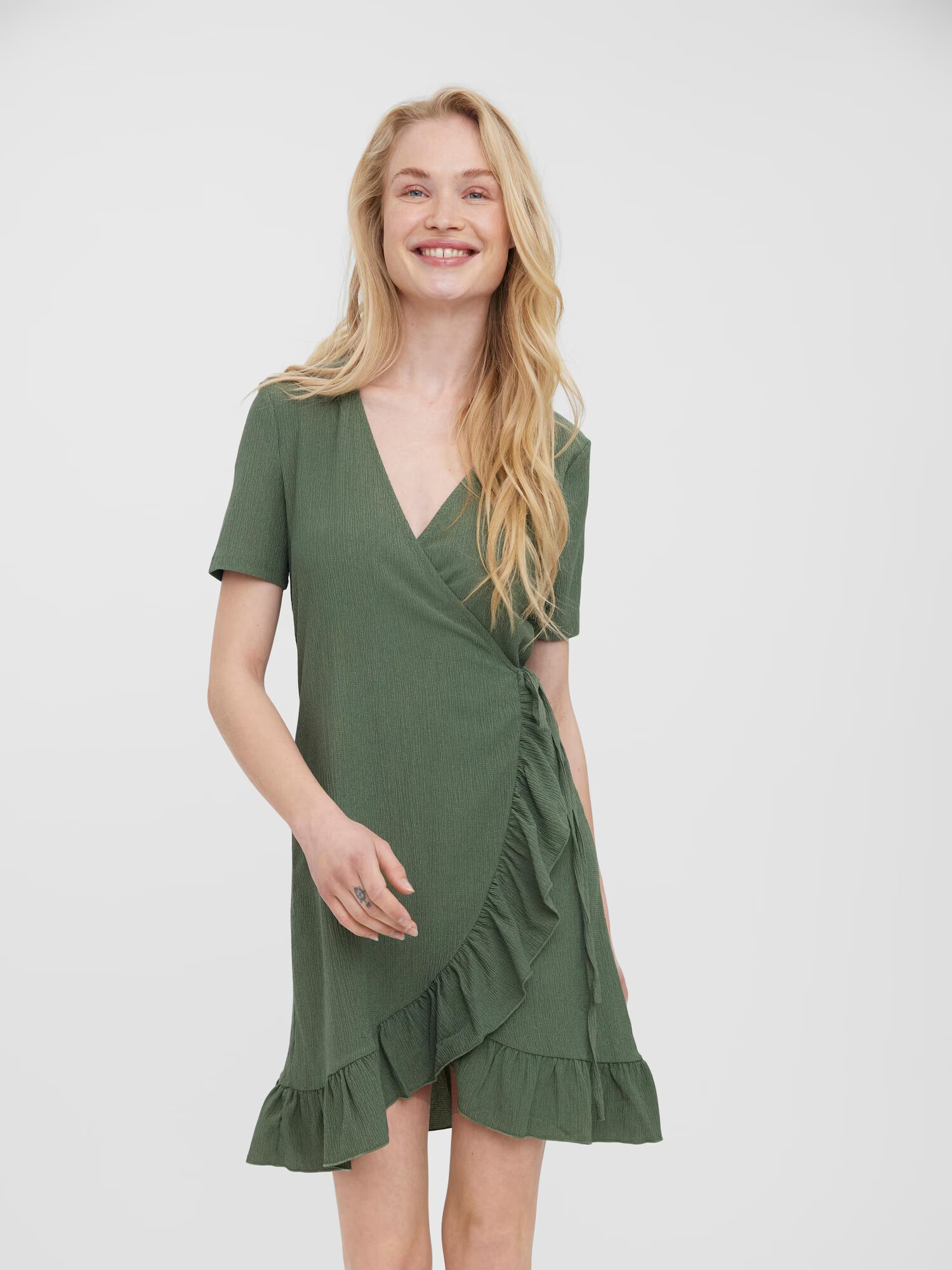 VERO MODA Rochie verde - Pled.ro