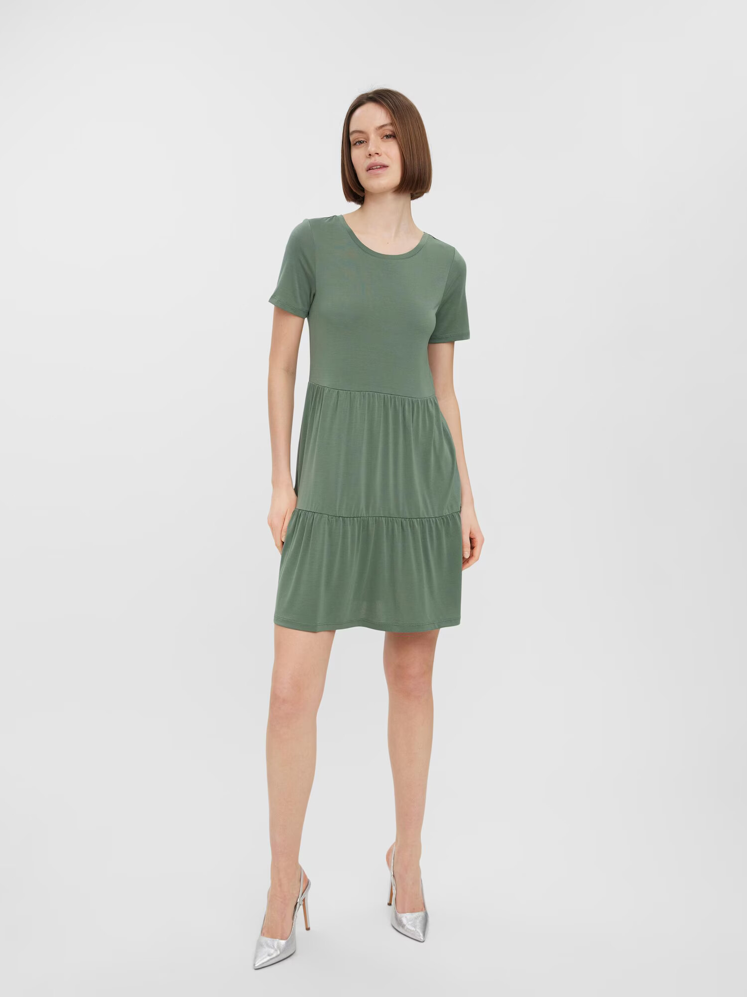 VERO MODA Rochie 'Filli' verde închis - Pled.ro