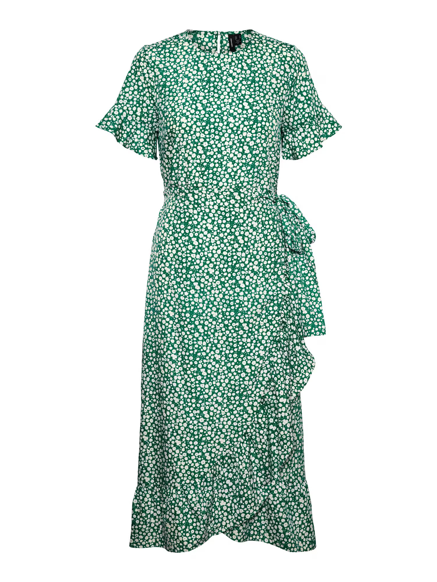 VERO MODA Rochie 'Henna' verde / alb - Pled.ro