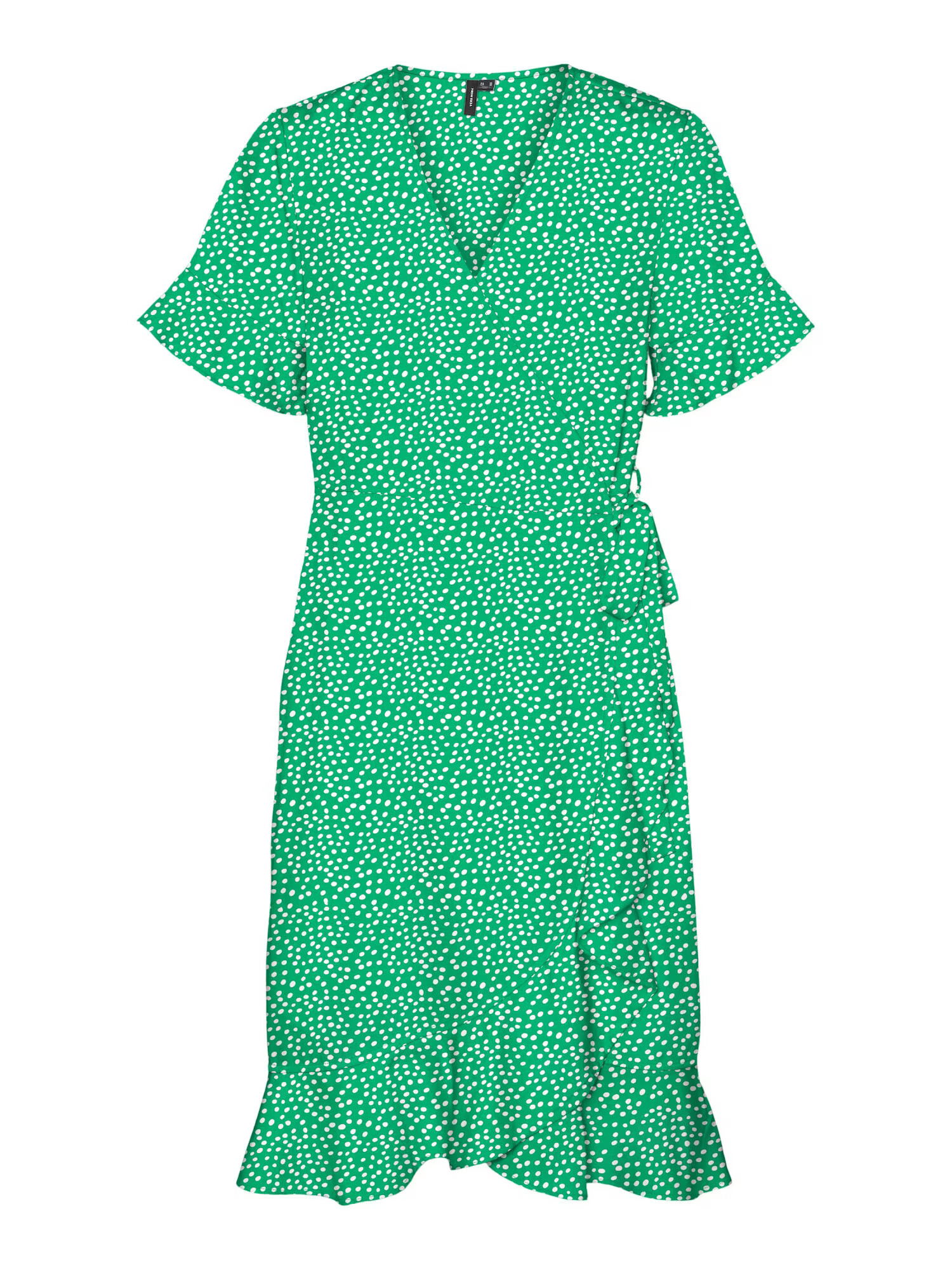 VERO MODA Rochie 'Henna' verde iarbă / alb - Pled.ro