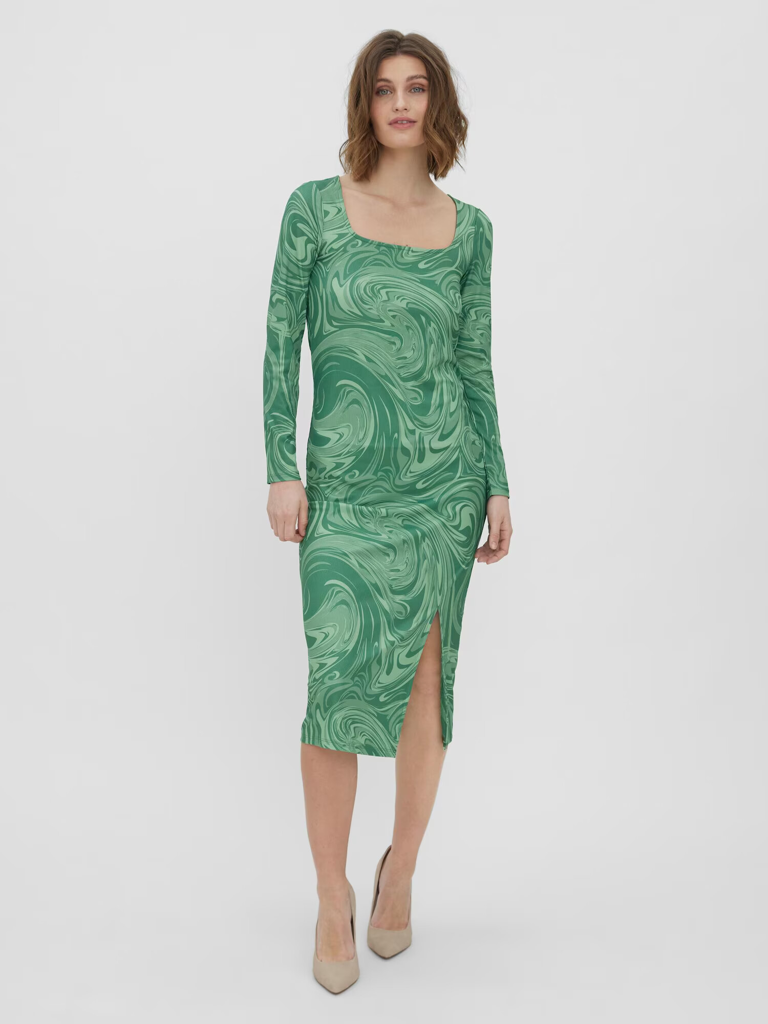 VERO MODA Rochie 'Hilda' verde jad / verde pastel - Pled.ro