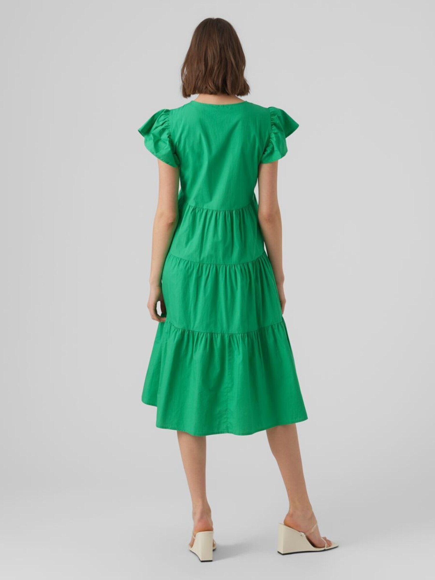 VERO MODA Rochie 'Jarlotte' verde iarbă - Pled.ro