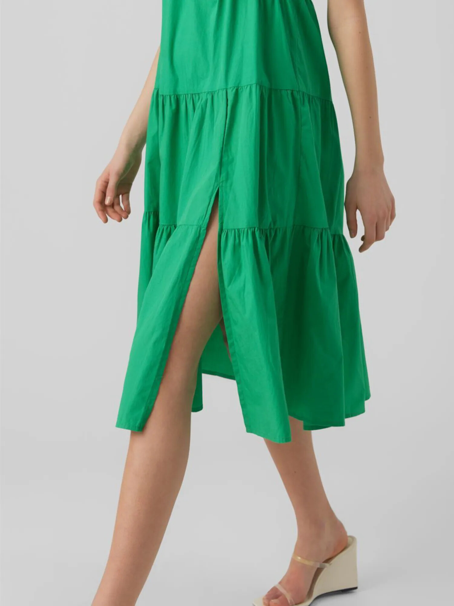 VERO MODA Rochie 'Jarlotte' verde iarbă - Pled.ro