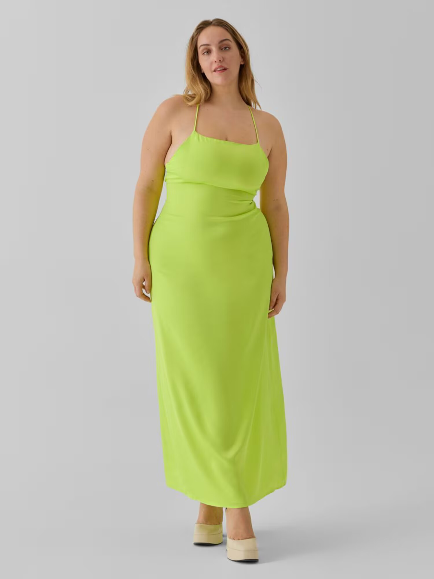 VERO MODA Rochie 'JOANN' verde kiwi - Pled.ro