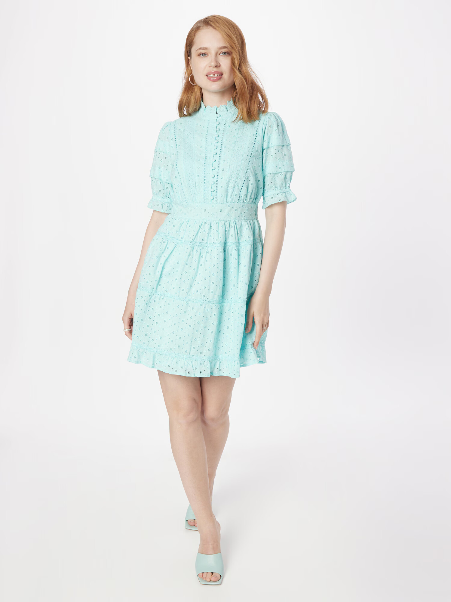 VERO MODA Rochie 'NONNIE' albastru aqua - Pled.ro