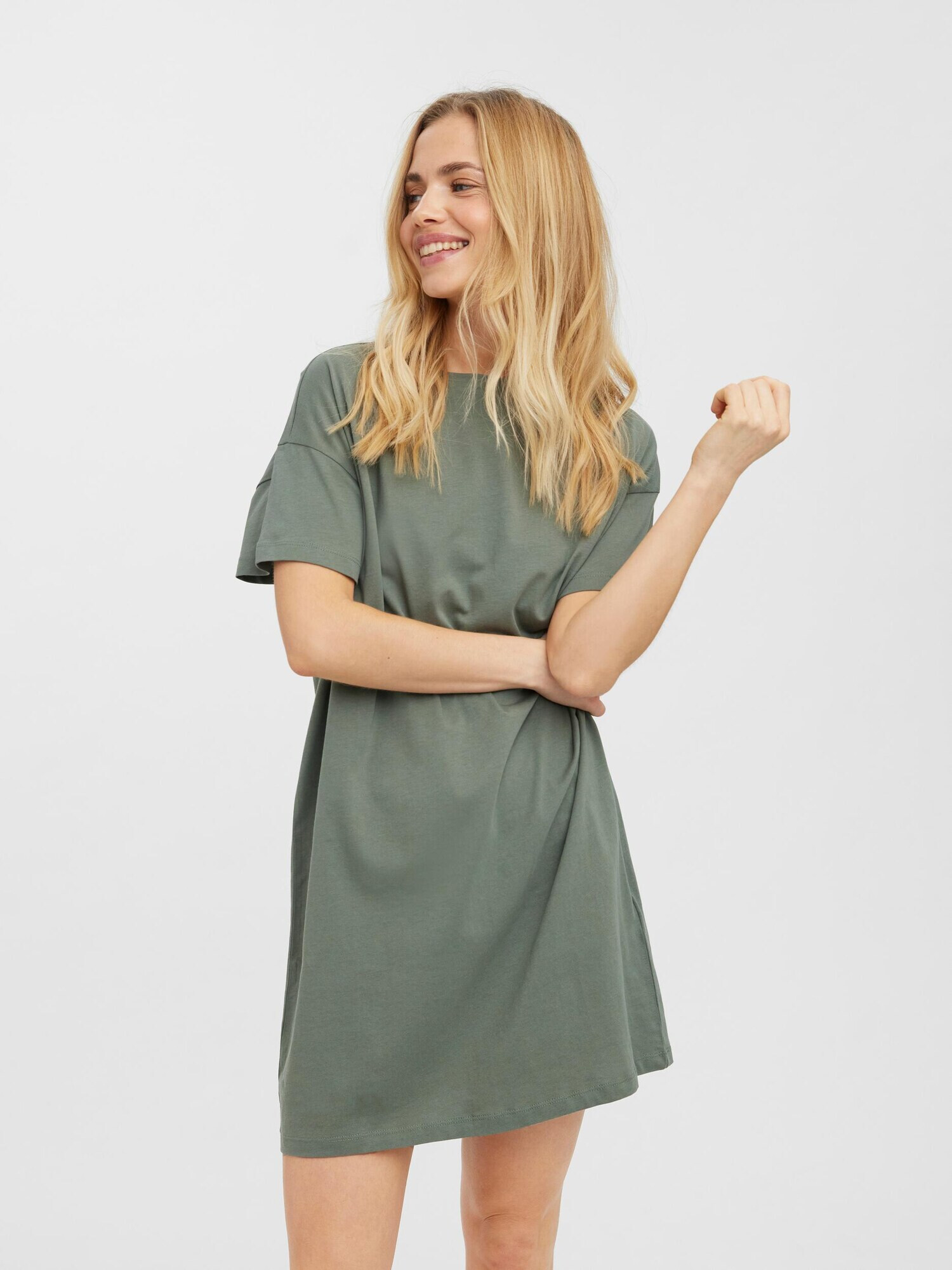 VERO MODA Rochie dimensiuni mari 'Pia' verde - Pled.ro