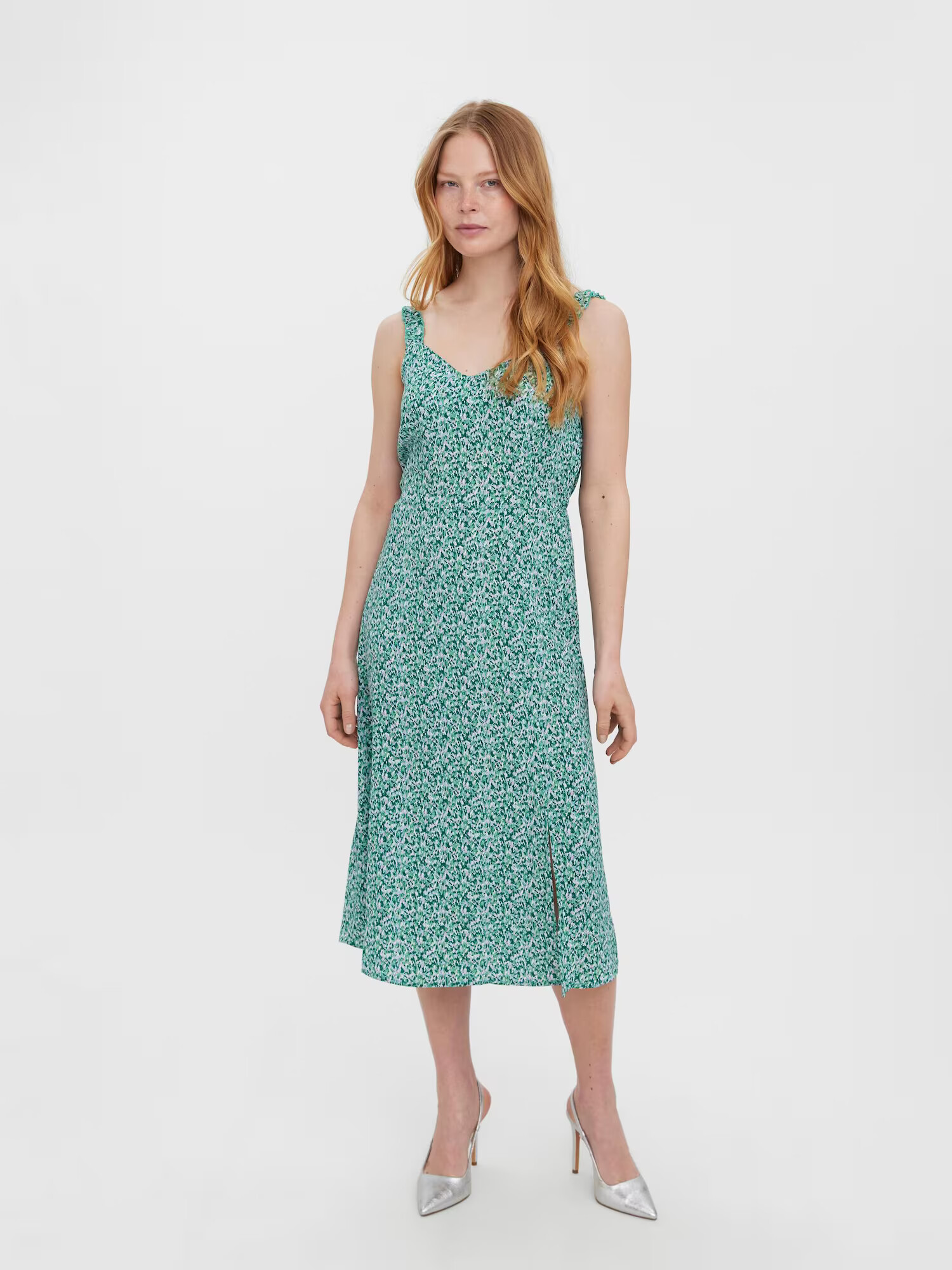 VERO MODA Rochie 'Splash' verde / verde pin - Pled.ro