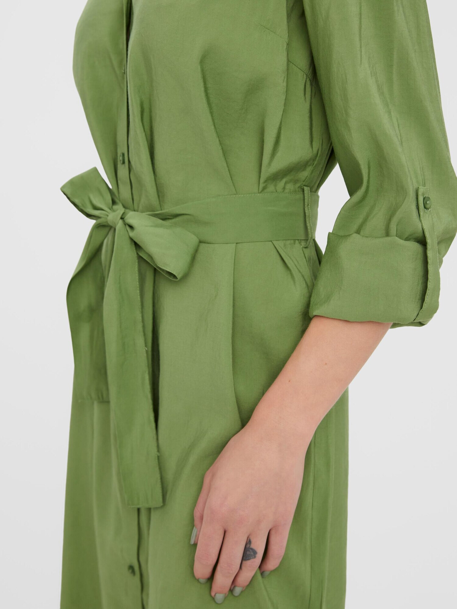 VERO MODA Rochie tip bluză 'Bell' verde măr - Pled.ro