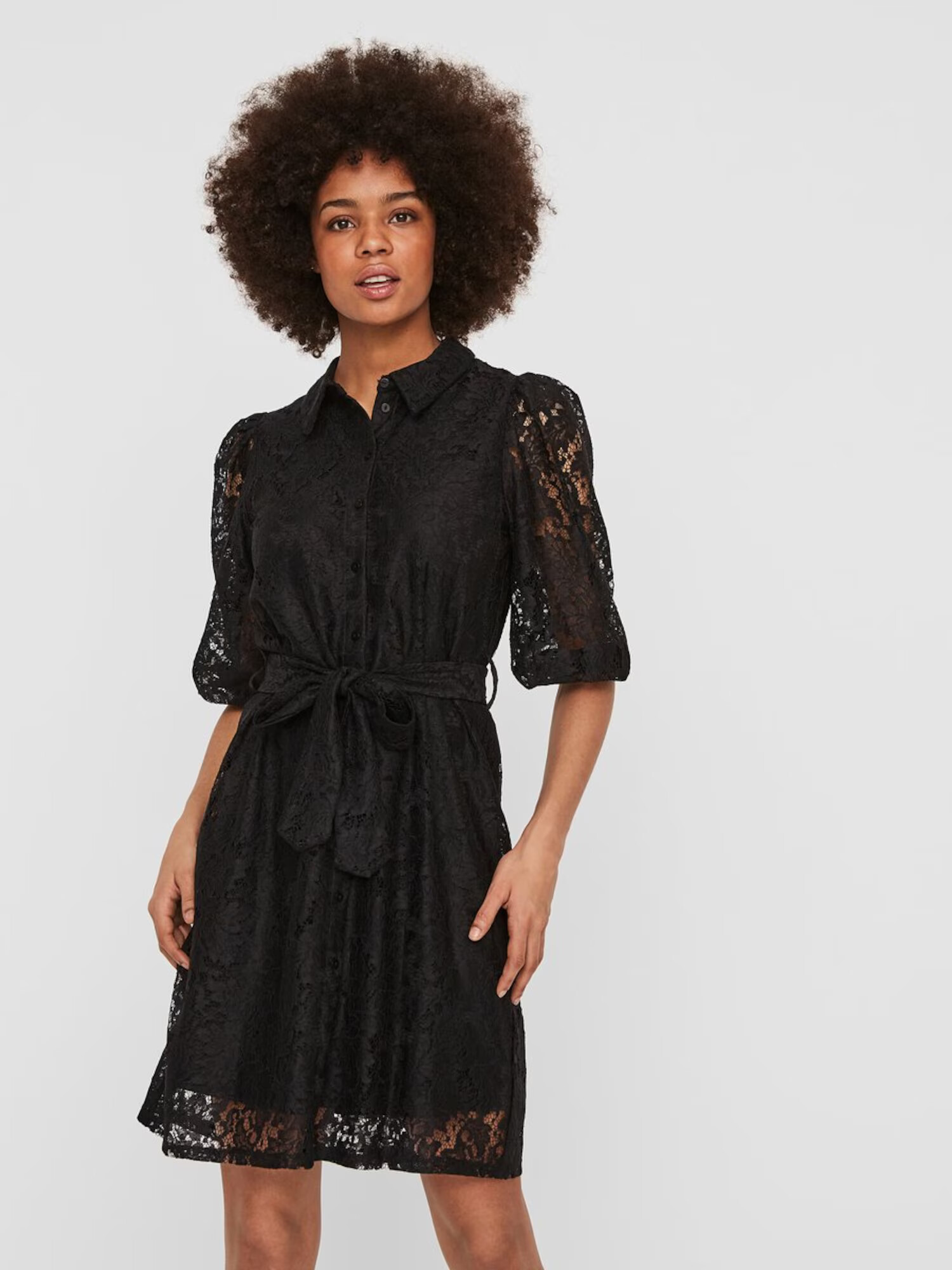 VERO MODA Rochie tip bluză 'BONNA' negru - Pled.ro