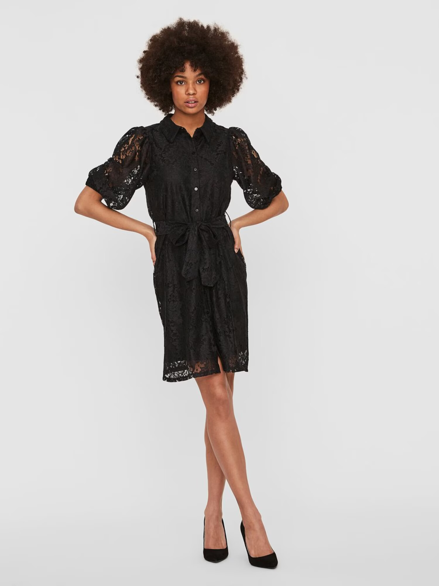 VERO MODA Rochie tip bluză 'BONNA' negru - Pled.ro