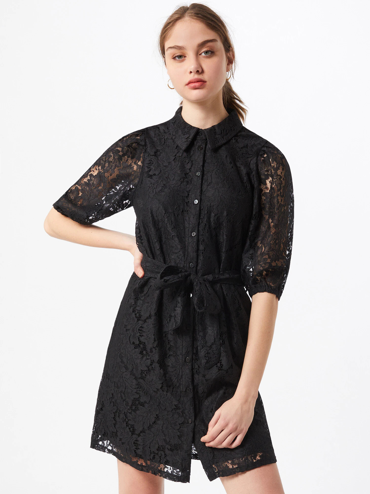 VERO MODA Rochie tip bluză 'BONNA' negru - Pled.ro