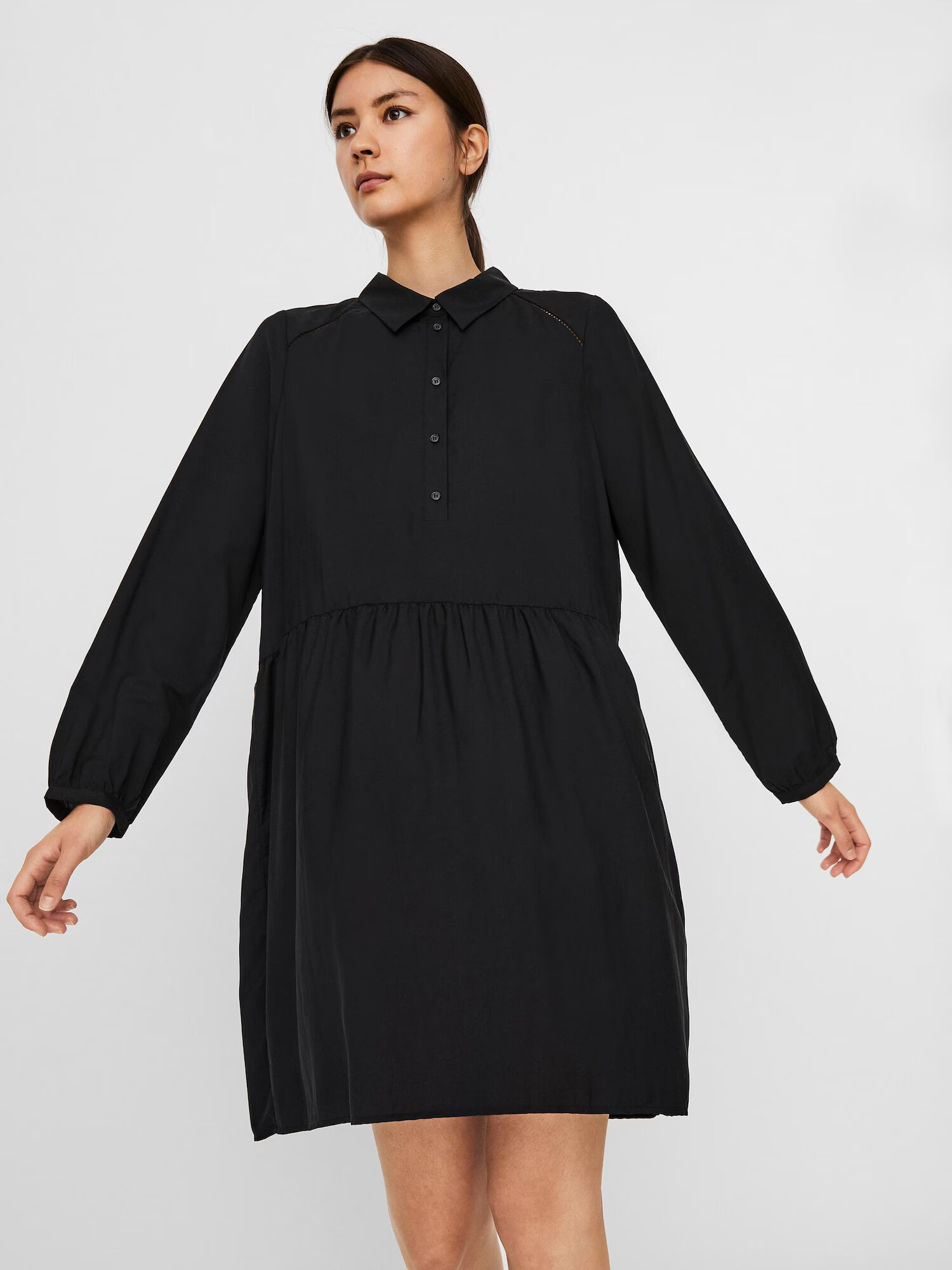 VERO MODA Rochie tip bluză 'Fay' negru - Pled.ro