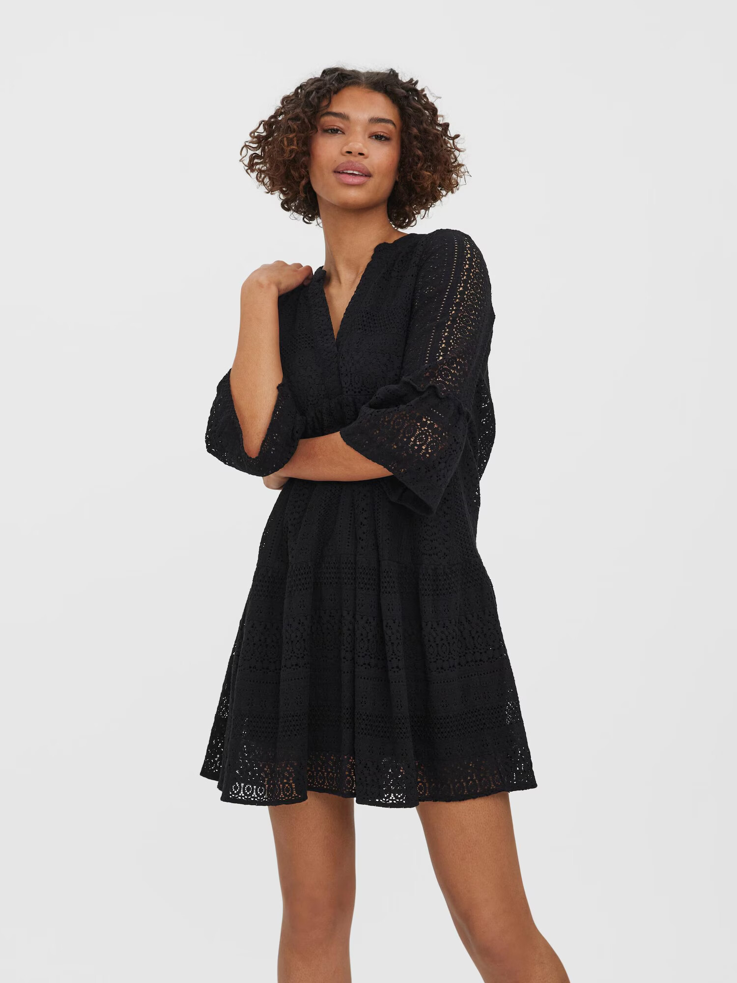 VERO MODA Rochie tip bluză 'Honey' negru - Pled.ro