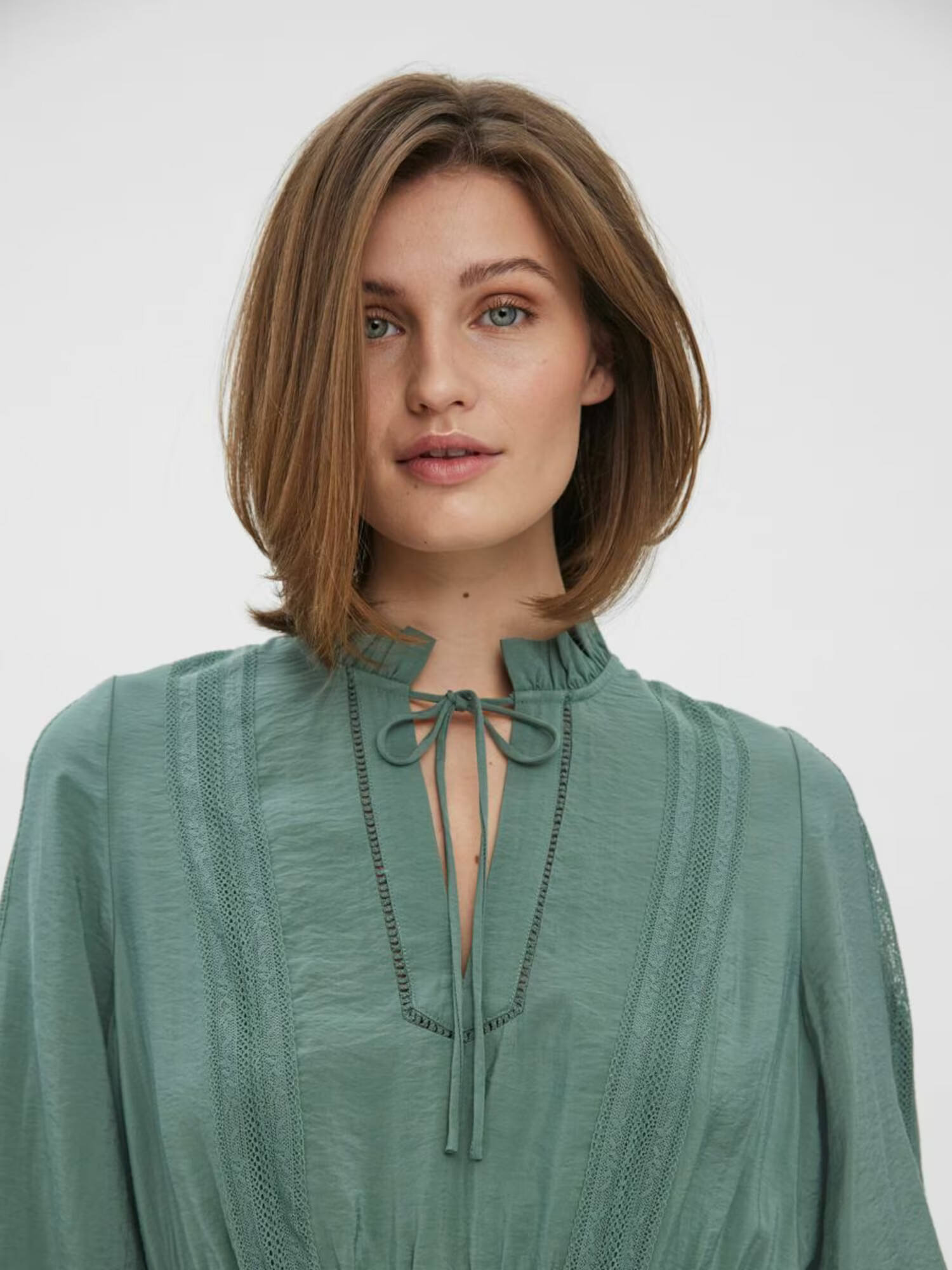 VERO MODA Rochie tip bluză 'IDDA' verde smarald - Pled.ro