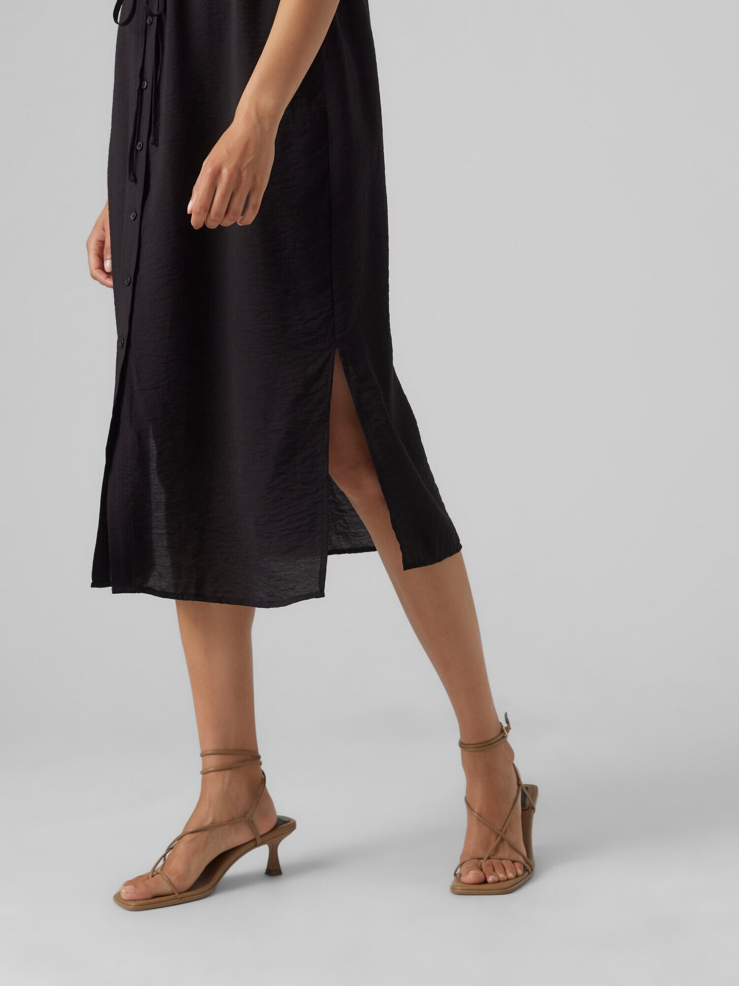 VERO MODA Rochie tip bluză 'Iris' negru - Pled.ro