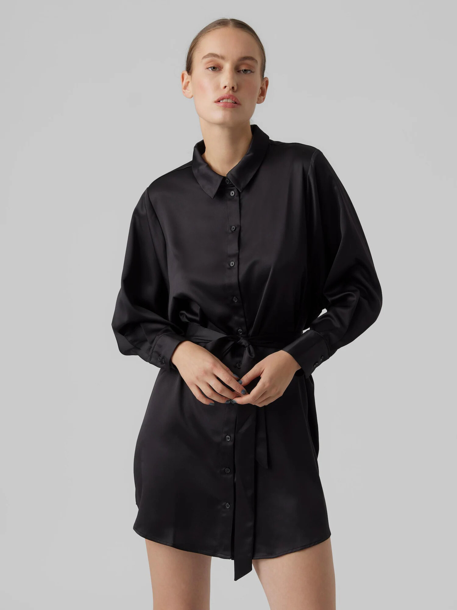 VERO MODA Rochie tip bluză 'MERLE' negru - Pled.ro