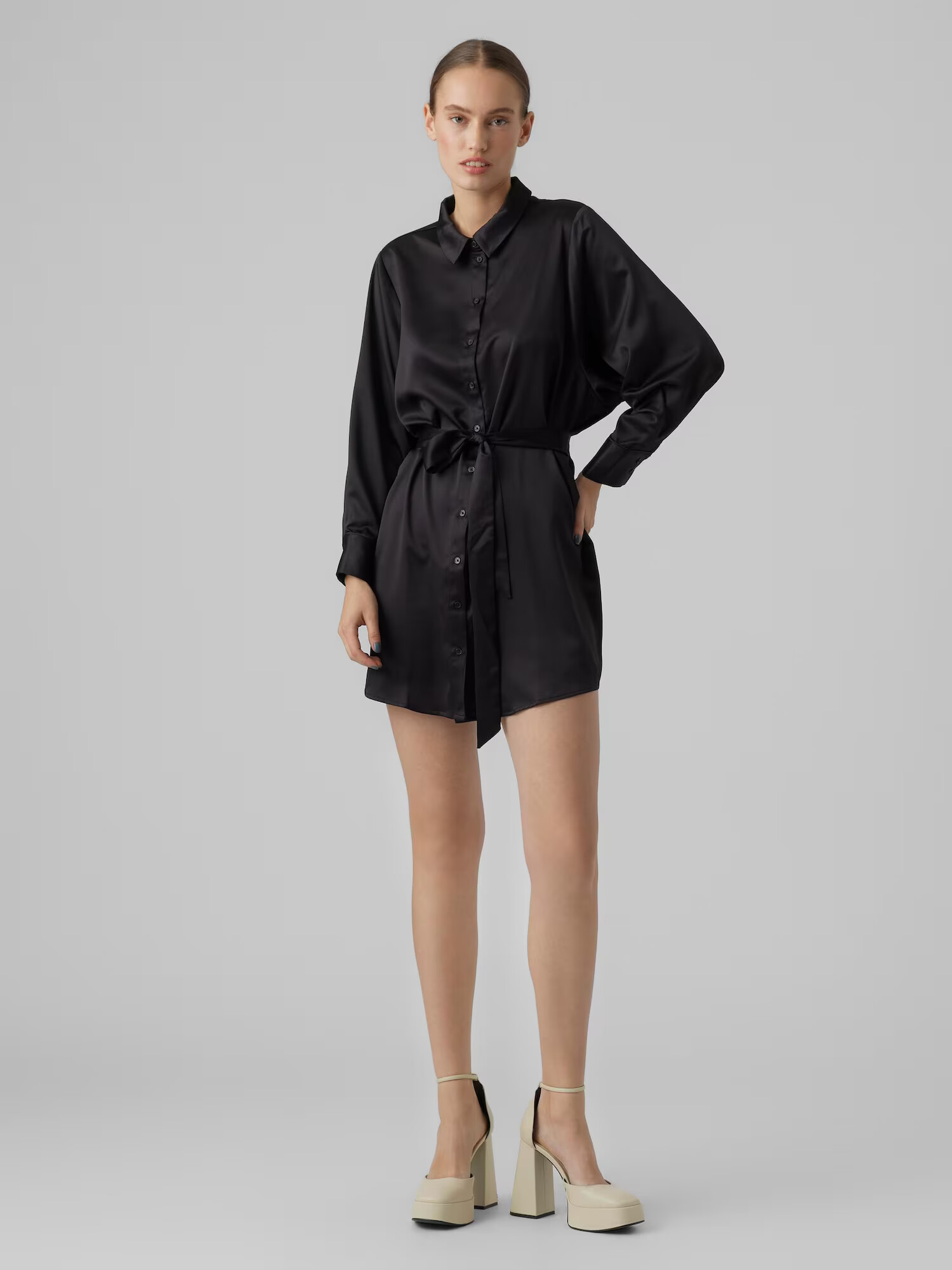 VERO MODA Rochie tip bluză 'MERLE' negru - Pled.ro