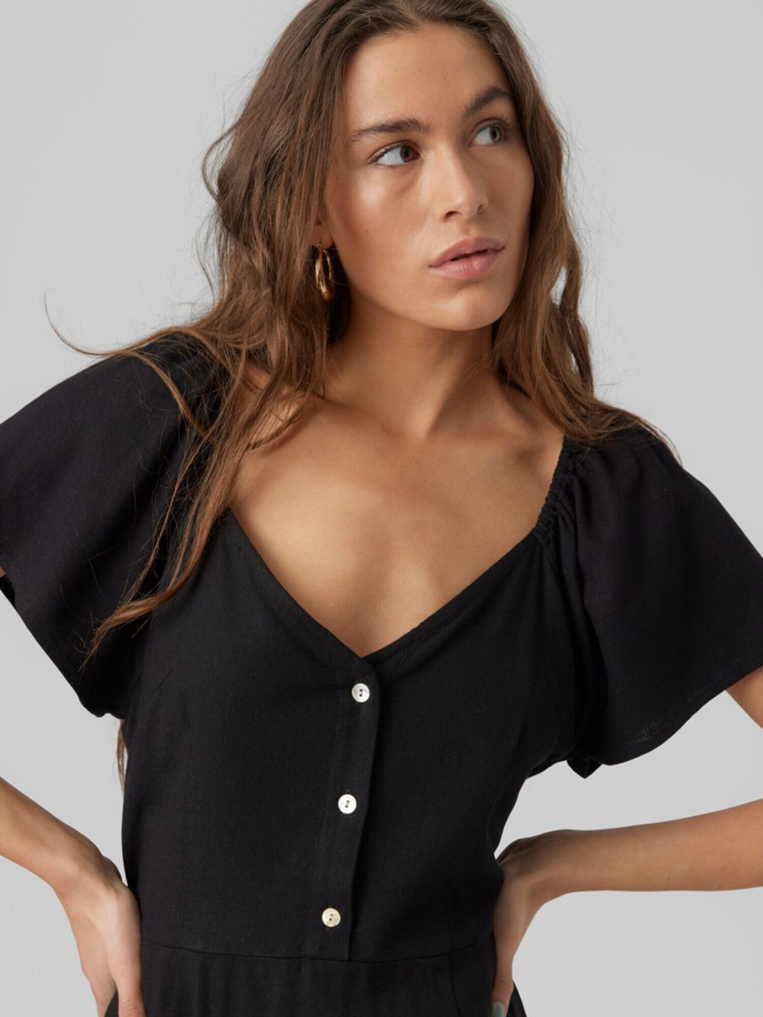 VERO MODA Rochie de vară 'Mymilo' negru - Pled.ro