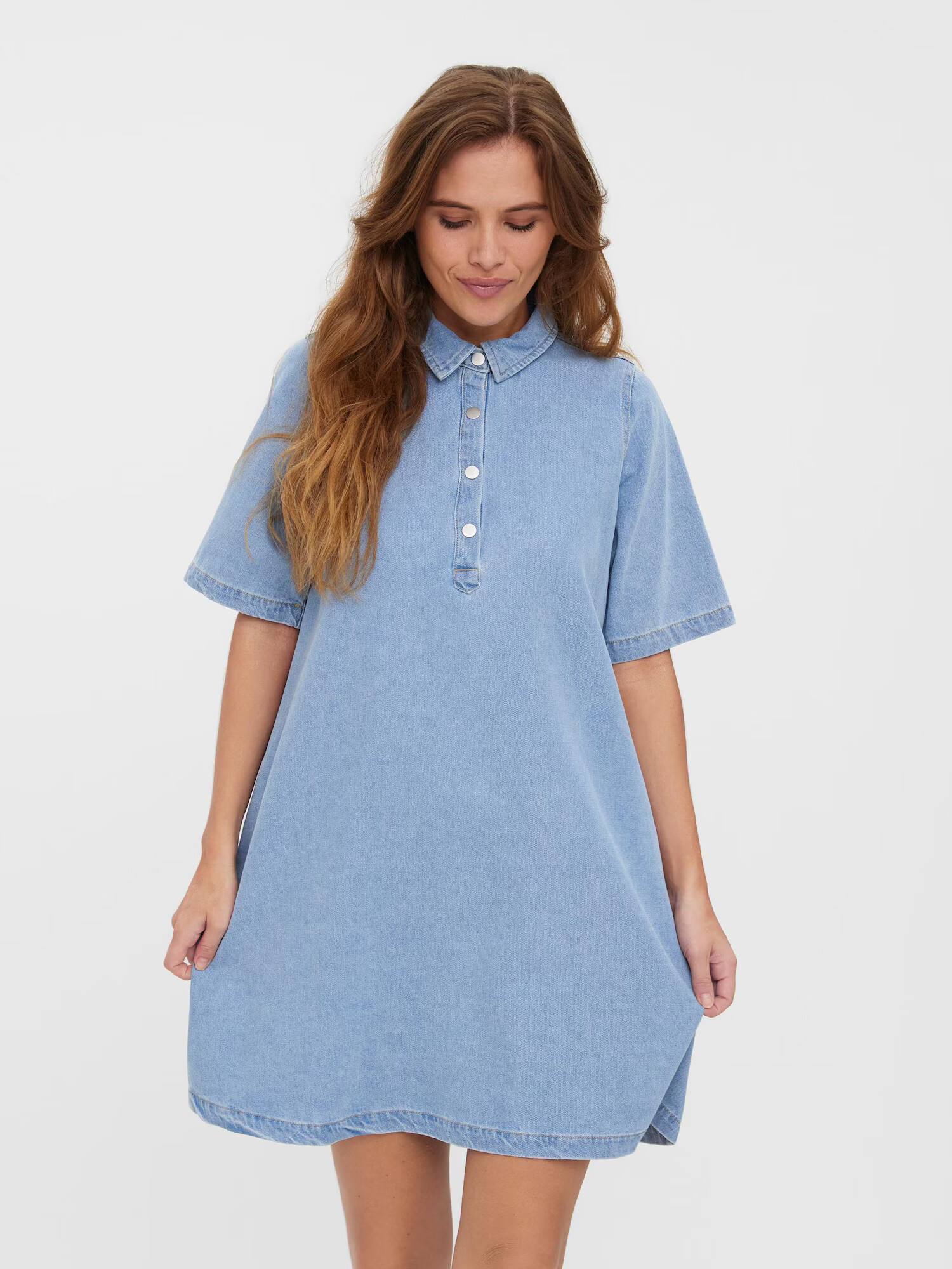 VERO MODA Rochie tip bluză 'Ocina' albastru denim - Pled.ro