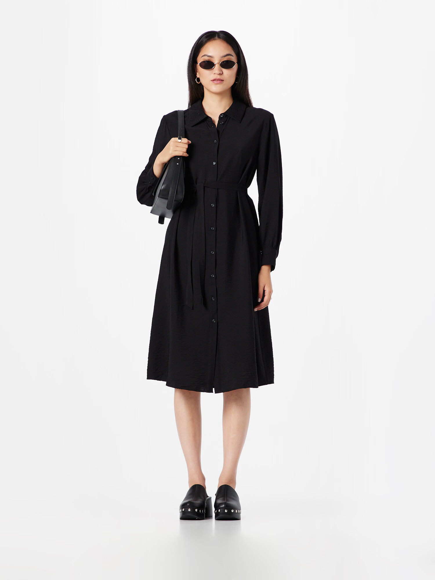 VERO MODA Rochie tip bluză 'Pepper' negru - Pled.ro