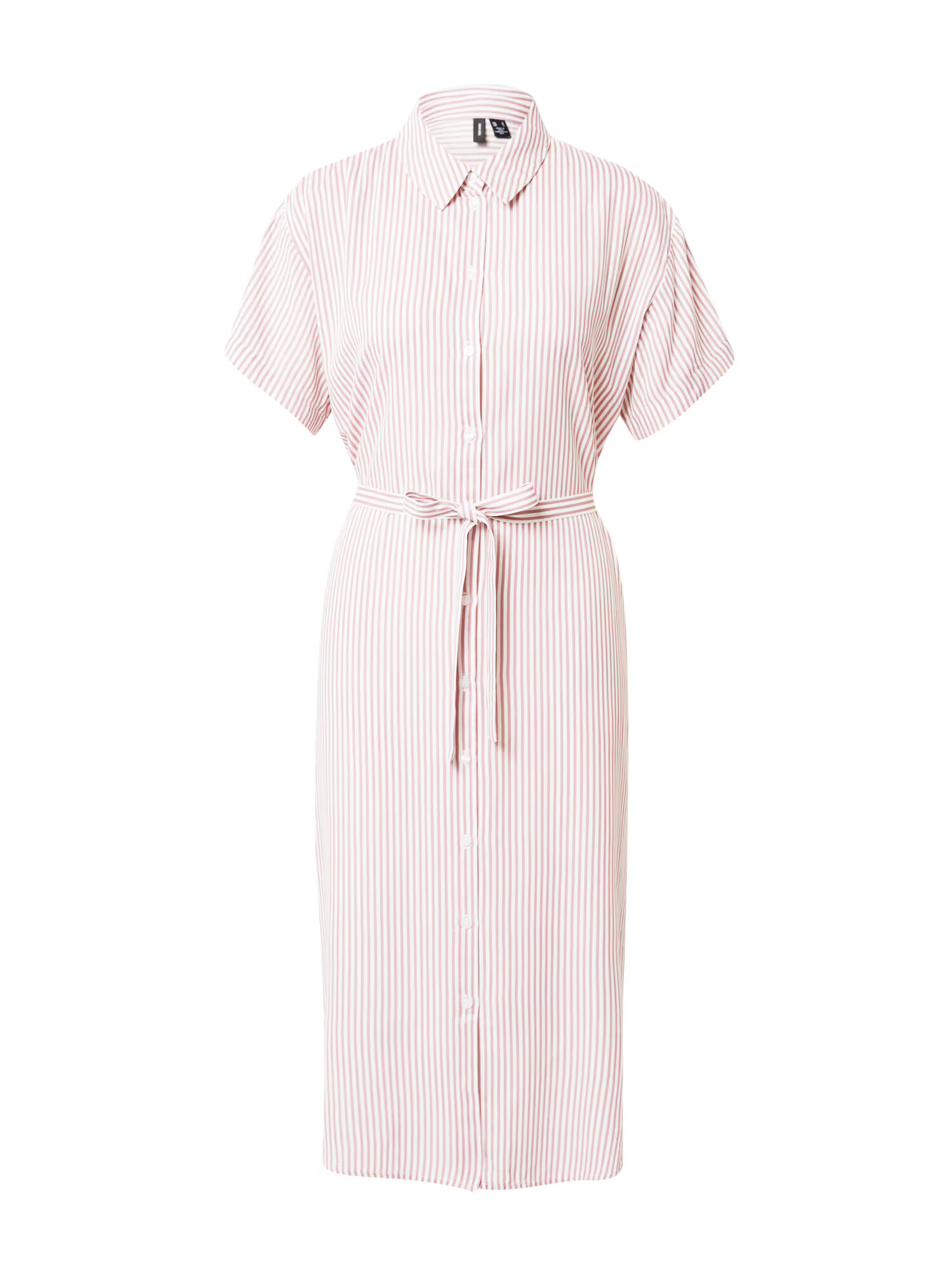 VERO MODA Rochie tip bluză rosé / alb - Pled.ro