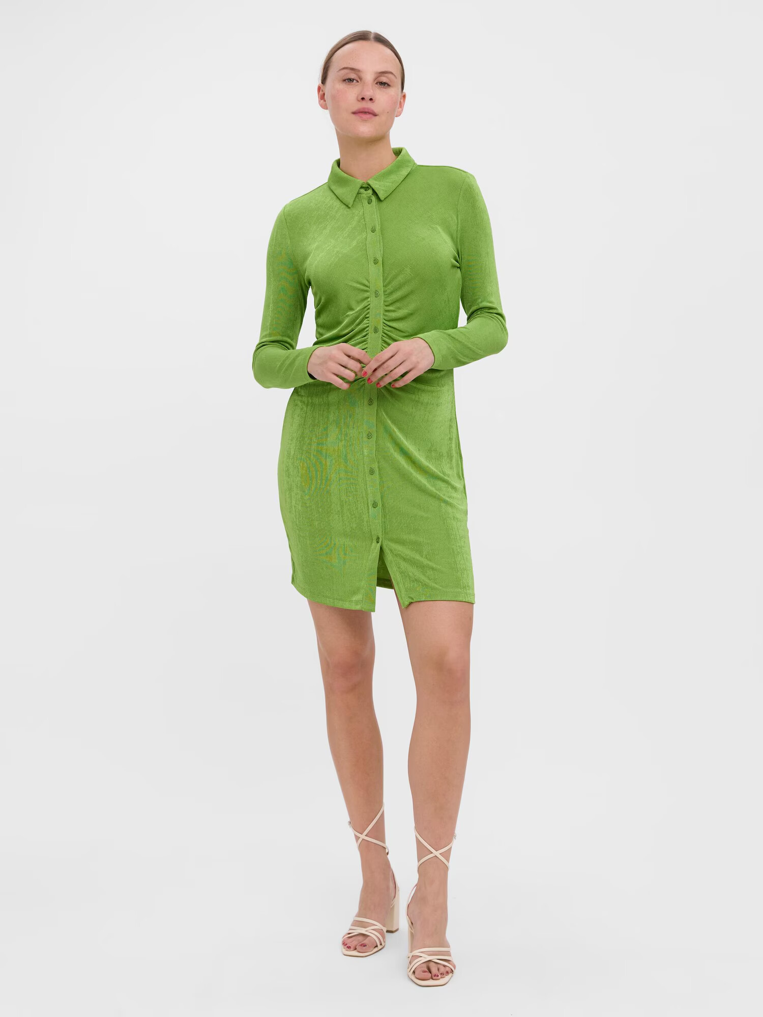 VERO MODA Rochie tip bluză 'SLINKY' verde - Pled.ro