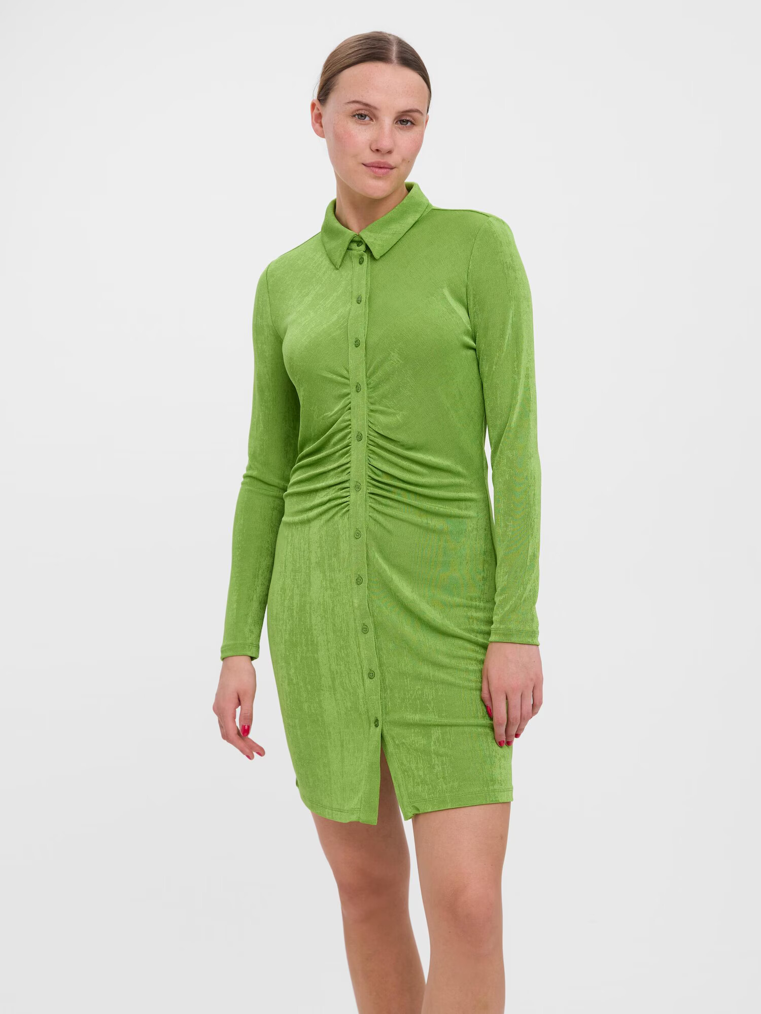 VERO MODA Rochie tip bluză 'SLINKY' verde - Pled.ro