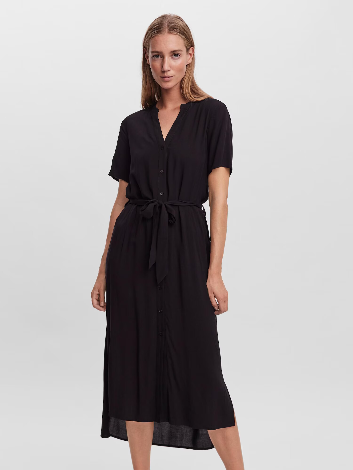 VERO MODA Rochie tip bluză 'Vica' negru - Pled.ro