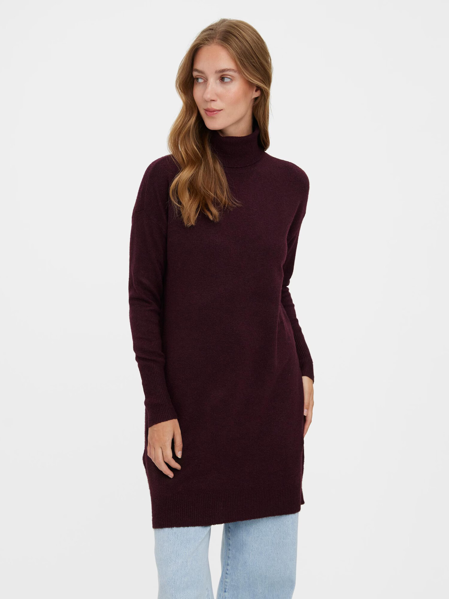 VERO MODA Rochie tricotat 'Brilliant' roșu-violet - Pled.ro