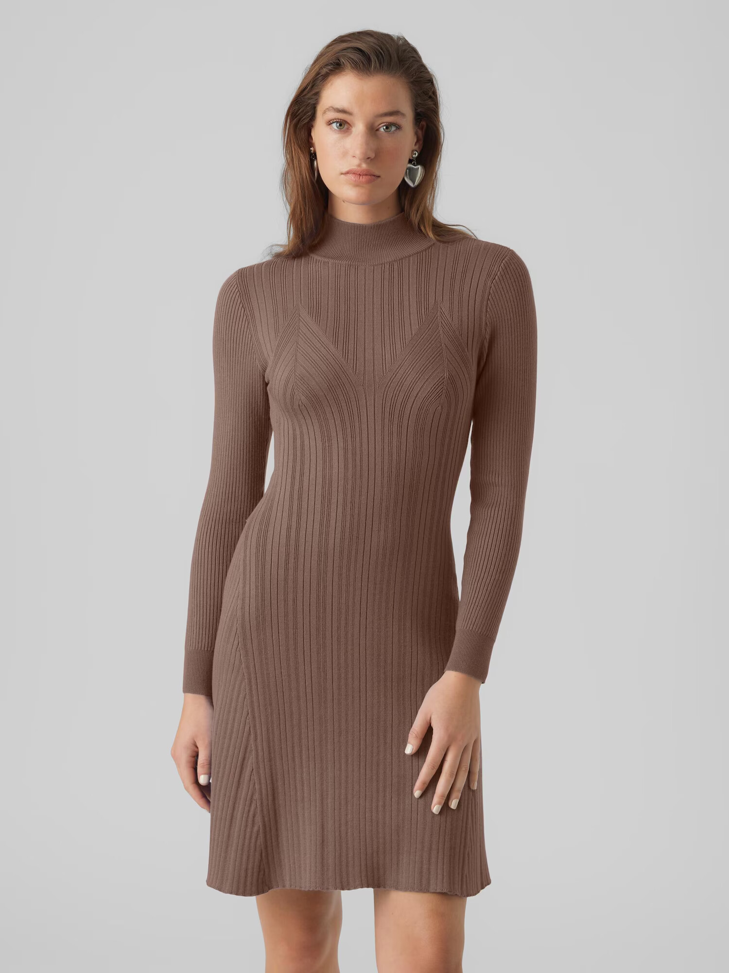 VERO MODA Rochie tricotat 'SALLY' maro - Pled.ro