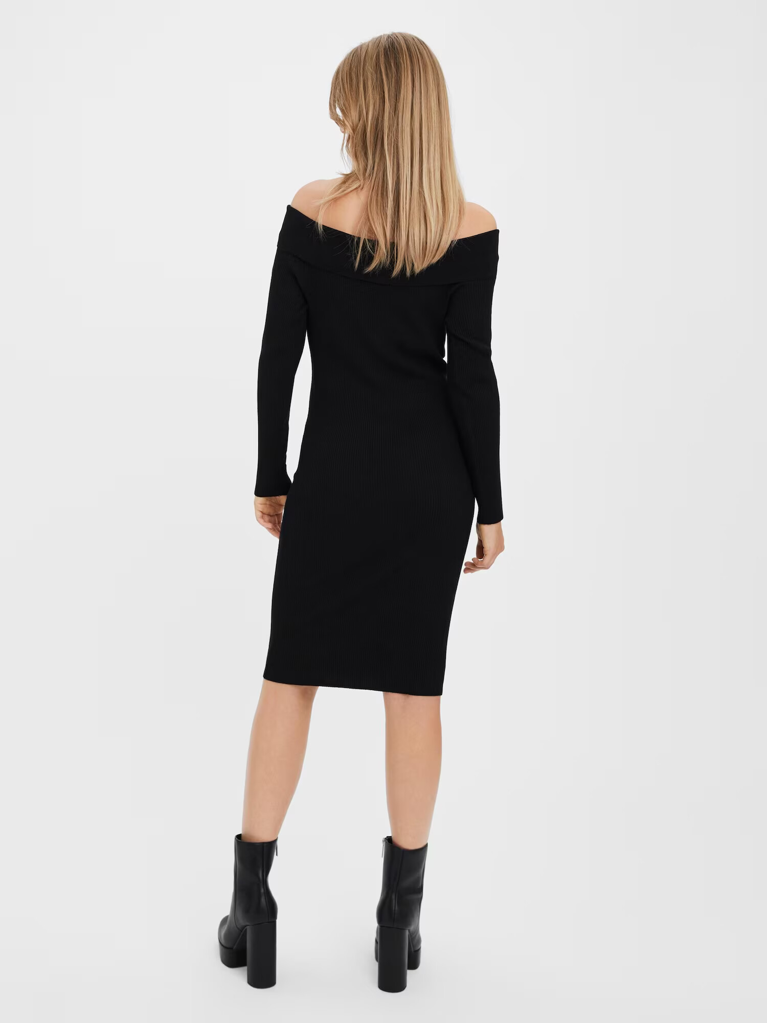 VERO MODA Rochie tricotat 'WILLOW' negru - Pled.ro